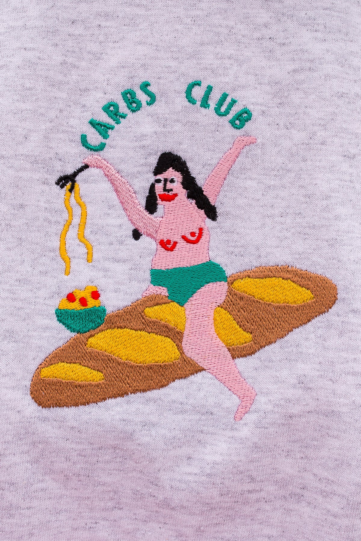 Carbs Club Embroidered T-Shirt