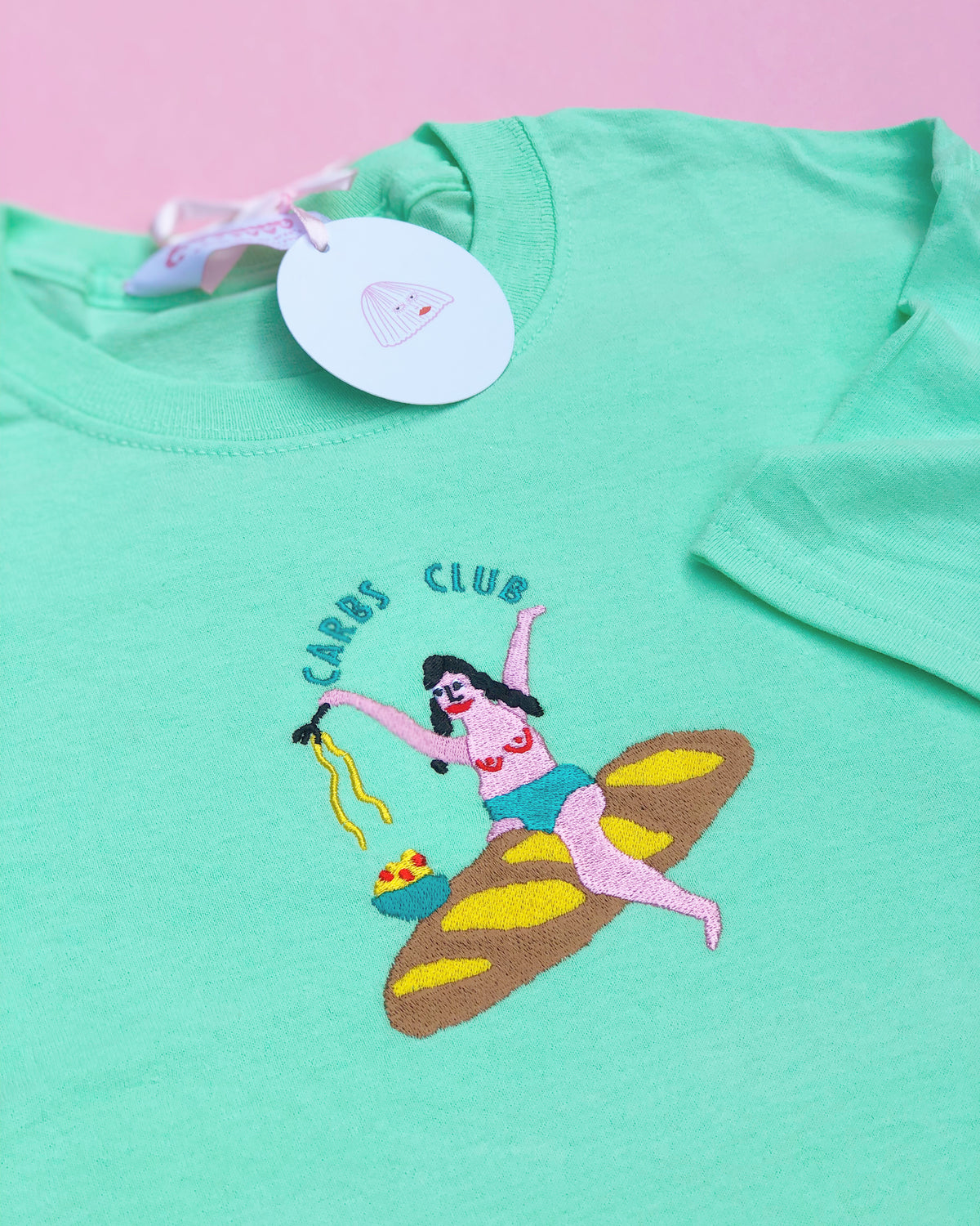 Carbs Club Embroidered T-Shirt