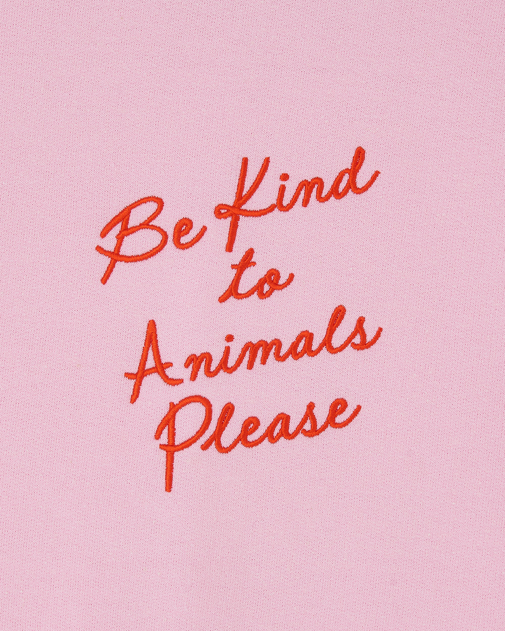 Be Kind to Animals Embroidered Tote Bag