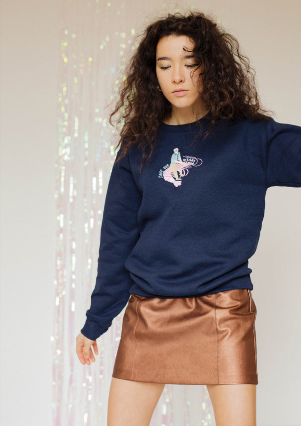 David Attenborough Save Our Oceans Embroidered Sweatshirt - Limpet
