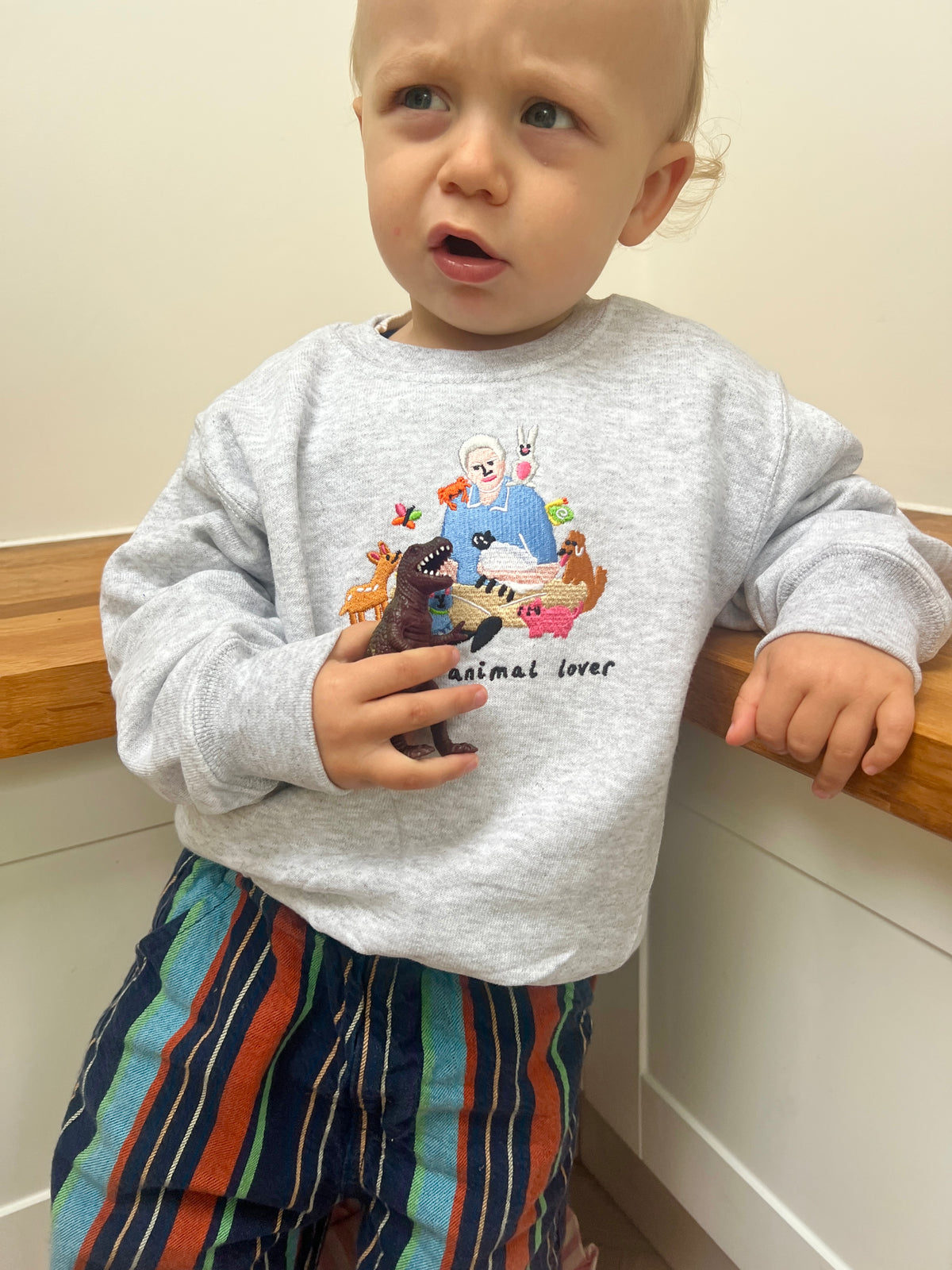 KIDS - Little Animal Lover Oversized Sweatshirt