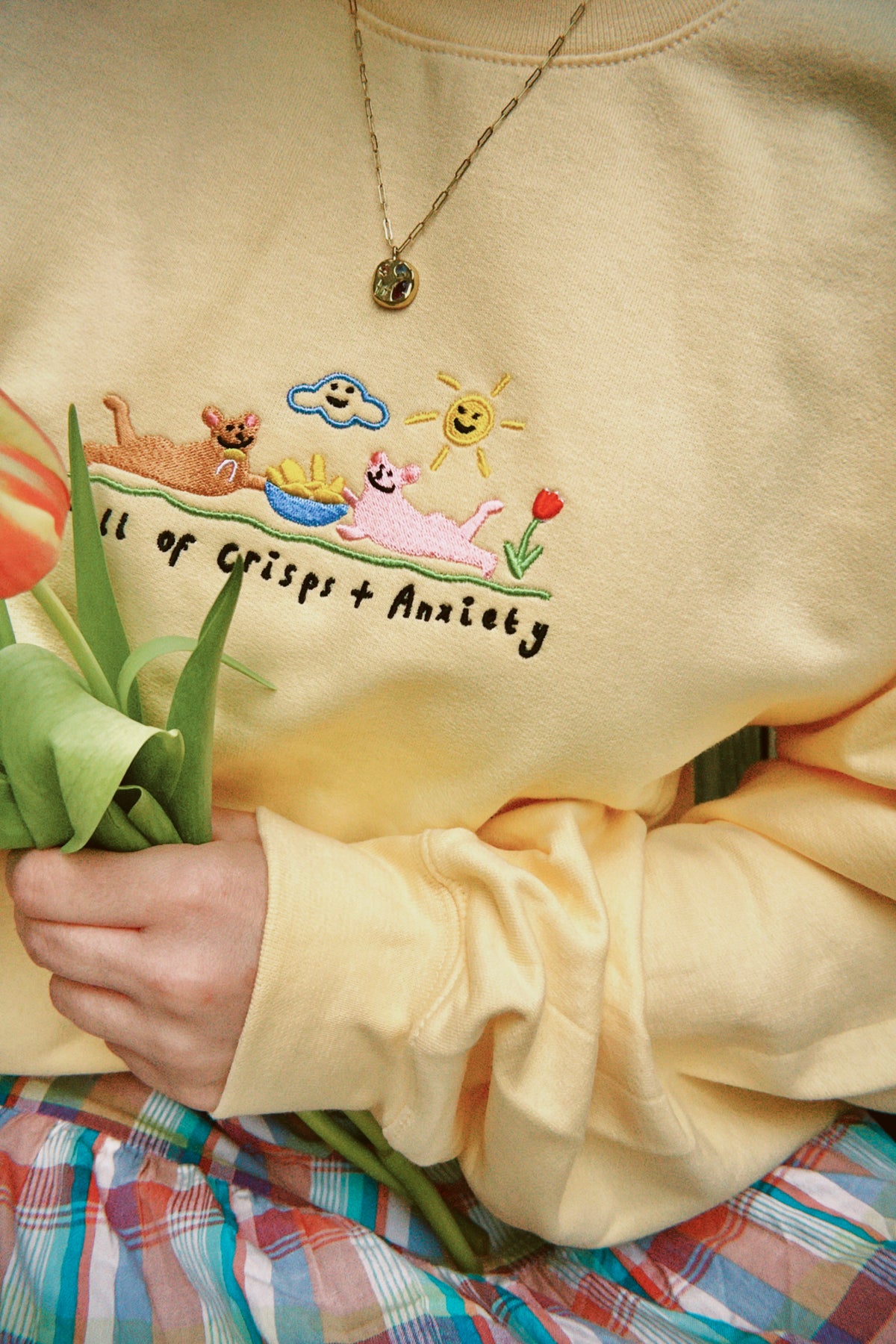 Crisps & Anxiety Oversized Sweatshirt