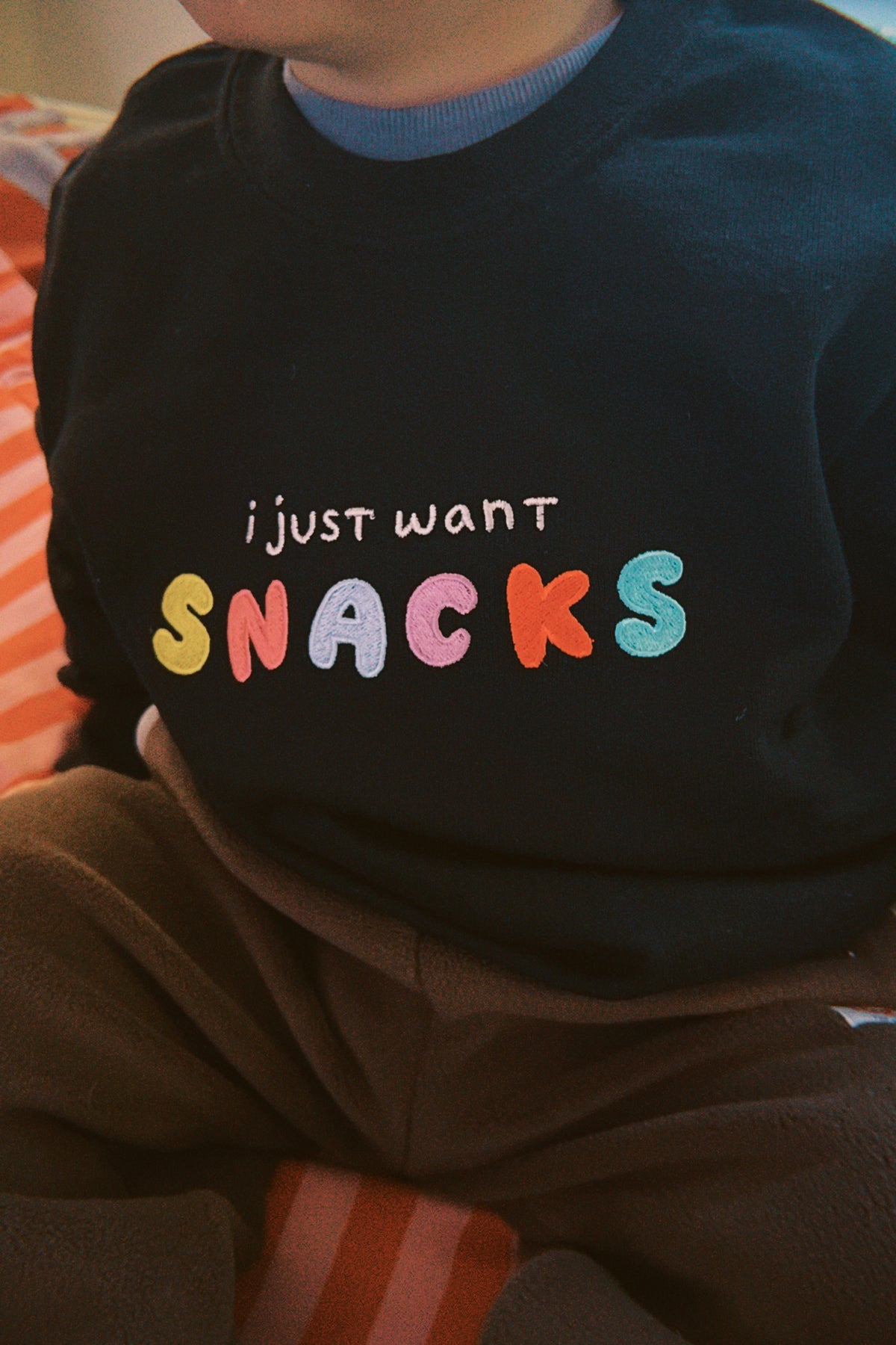 KIDS - I Just Want SNACKS Oversized Sweatshirt