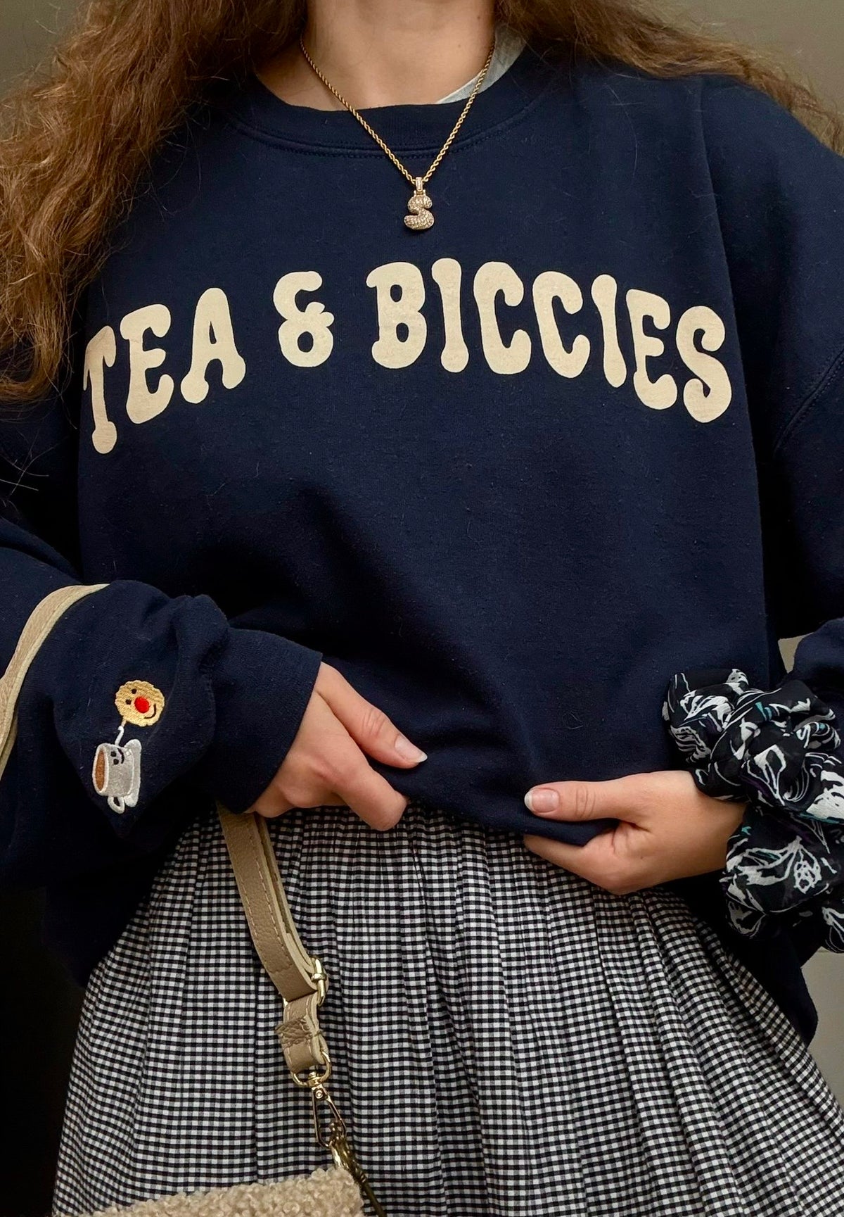 The Tea &amp; Biccies Oversized Sweatshirt