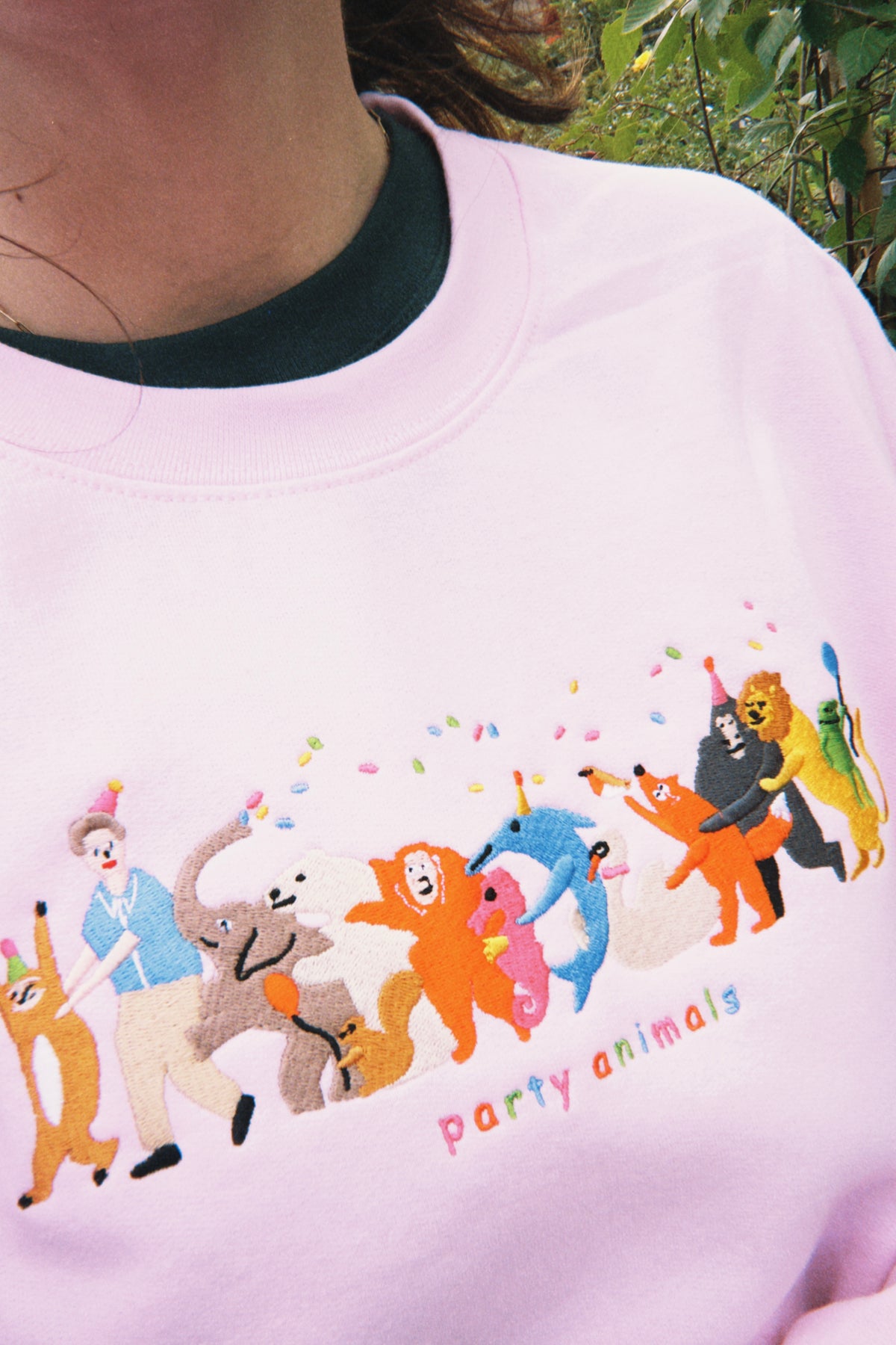 PRE-ORDER Party Animals David Attenborough Embroidered Sweatshirt