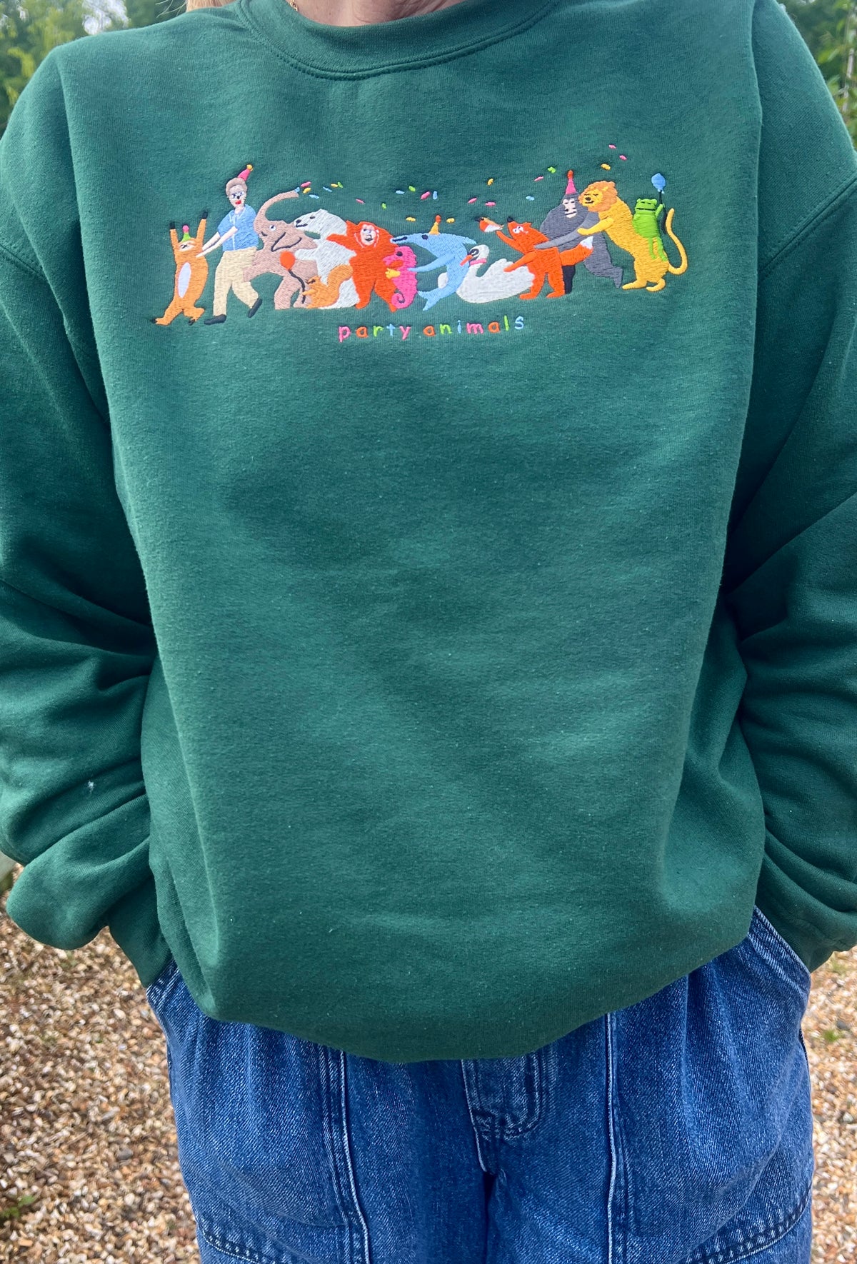 PRE-ORDER Party Animals David Attenborough Embroidered Sweatshirt