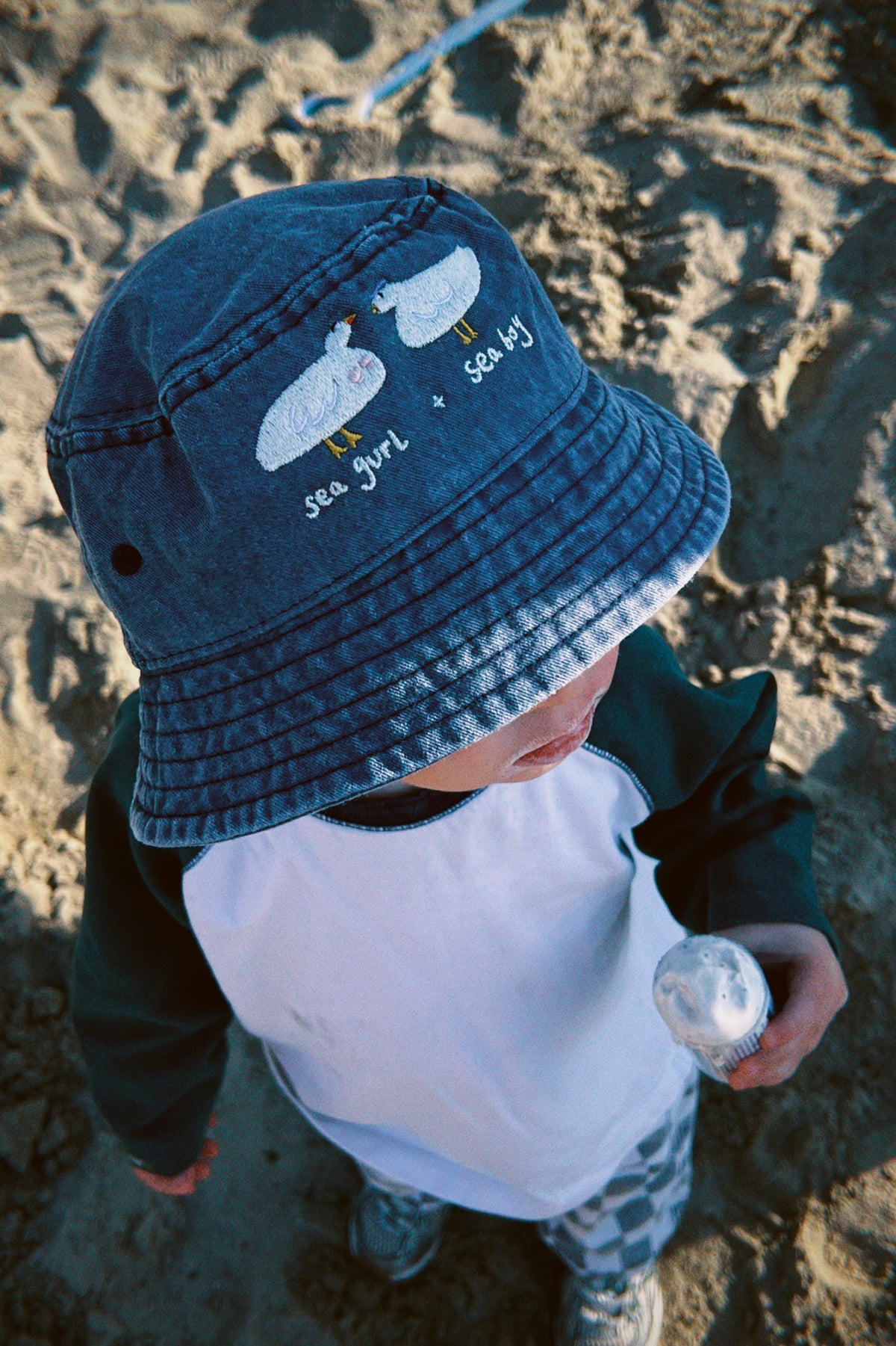 KIDS - Seagurl & Seaboy Embroidered Bucket Hat