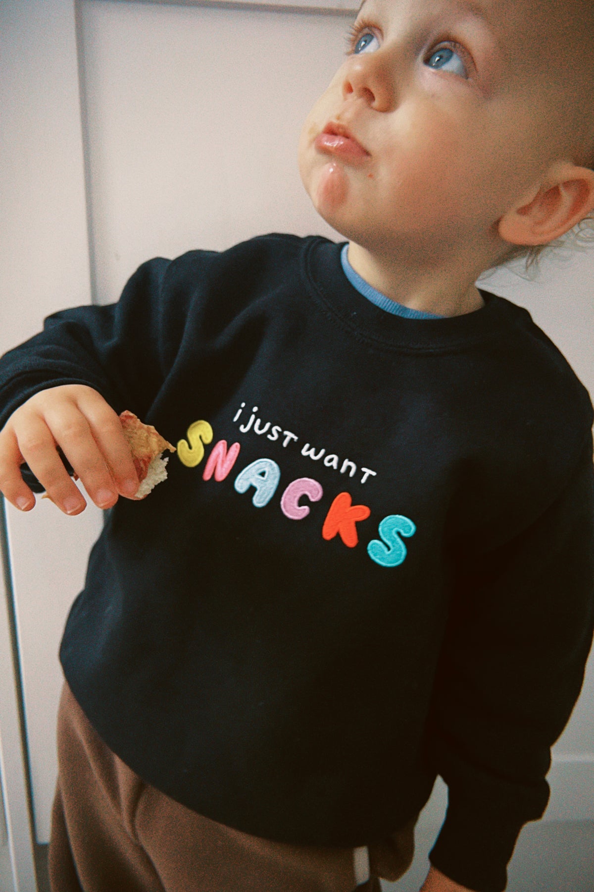 KIDS - I Just Want SNACKS Oversized Sweatshirt