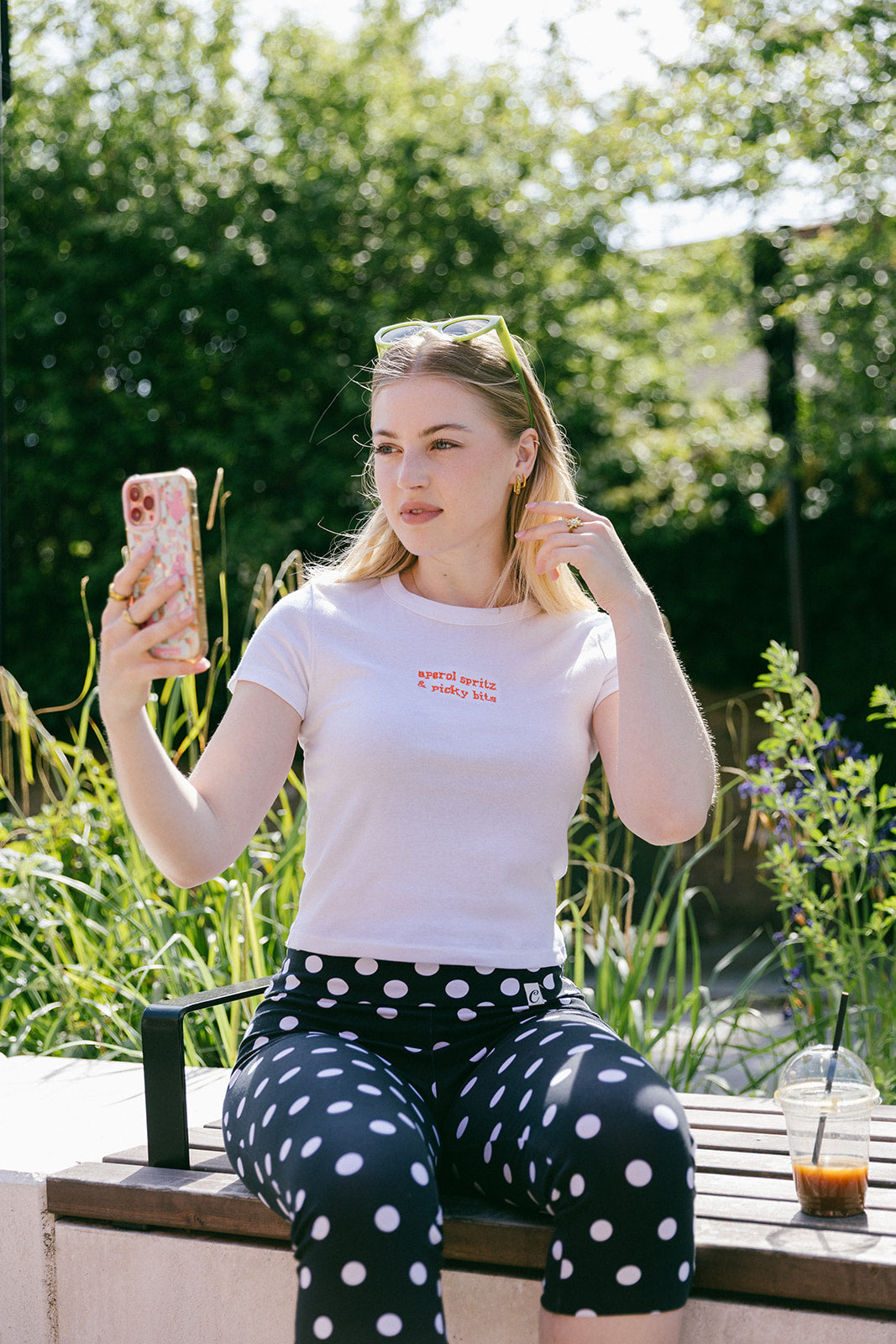 Aperol Spritz & Picky Bits Embroidered Baby Rib Tee