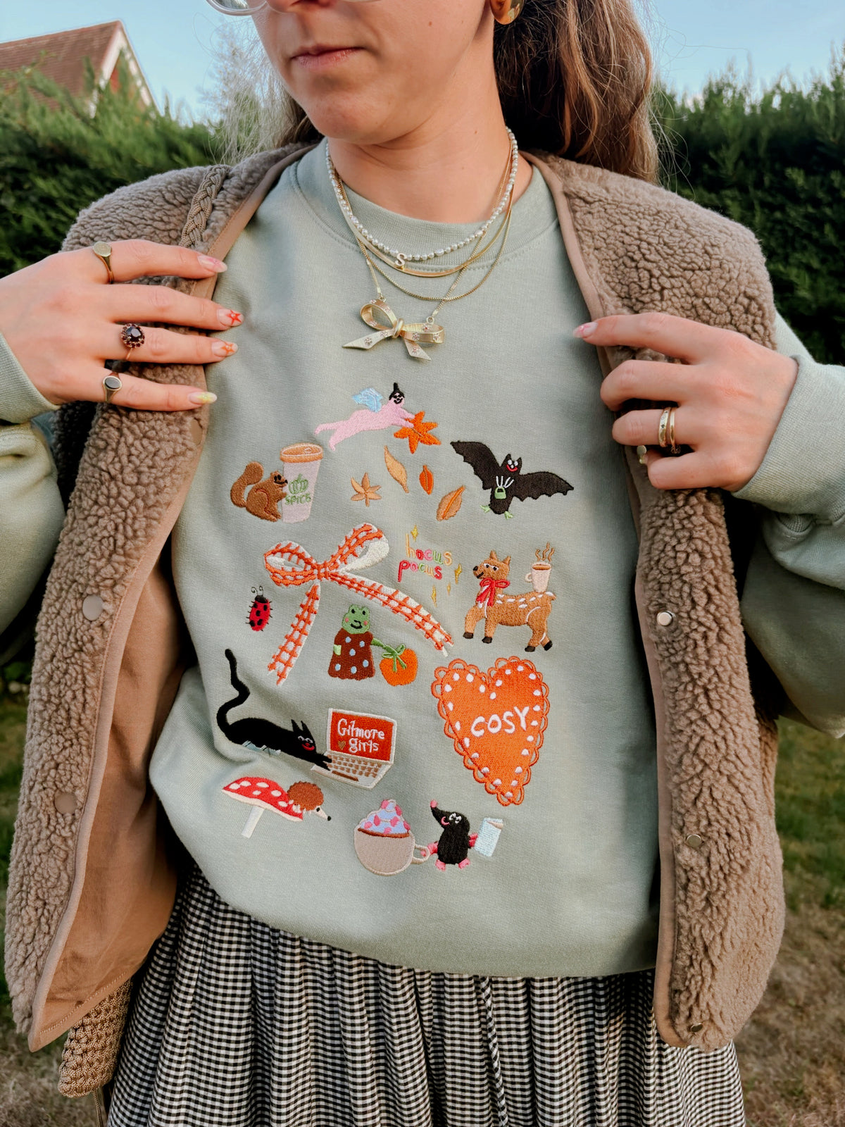 Pre-order Autumn Charmz Embroidered Sweatshirt & Hoodie