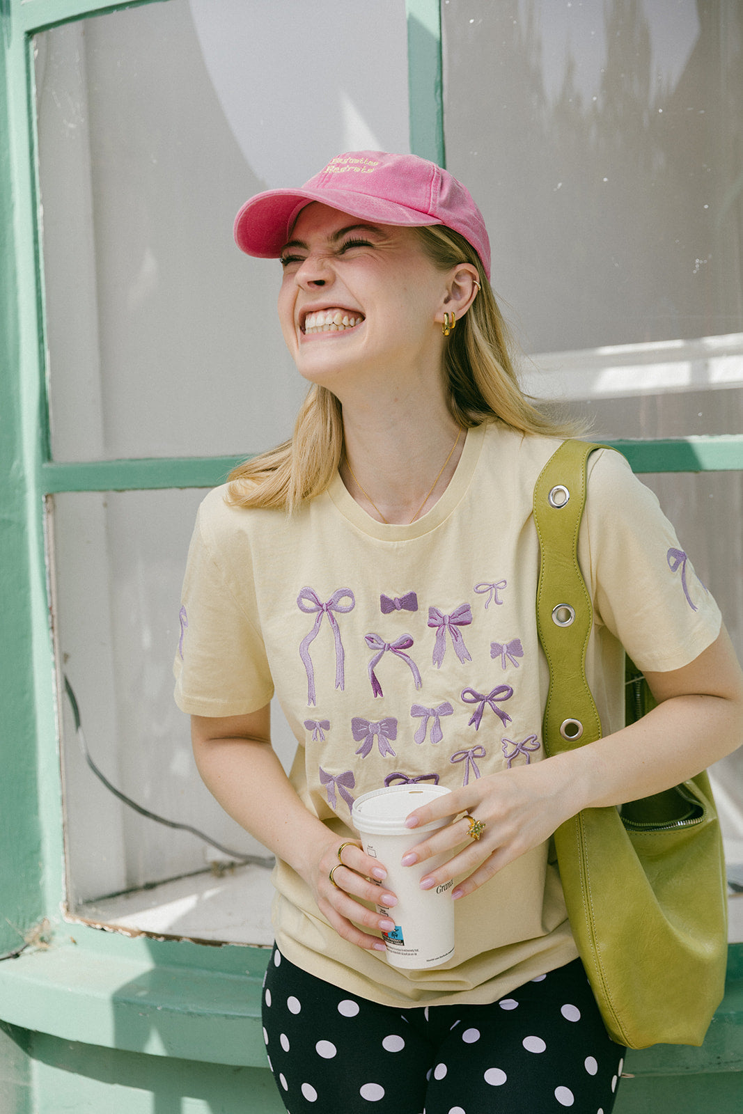 Bows Embroidered Organic T-Shirt