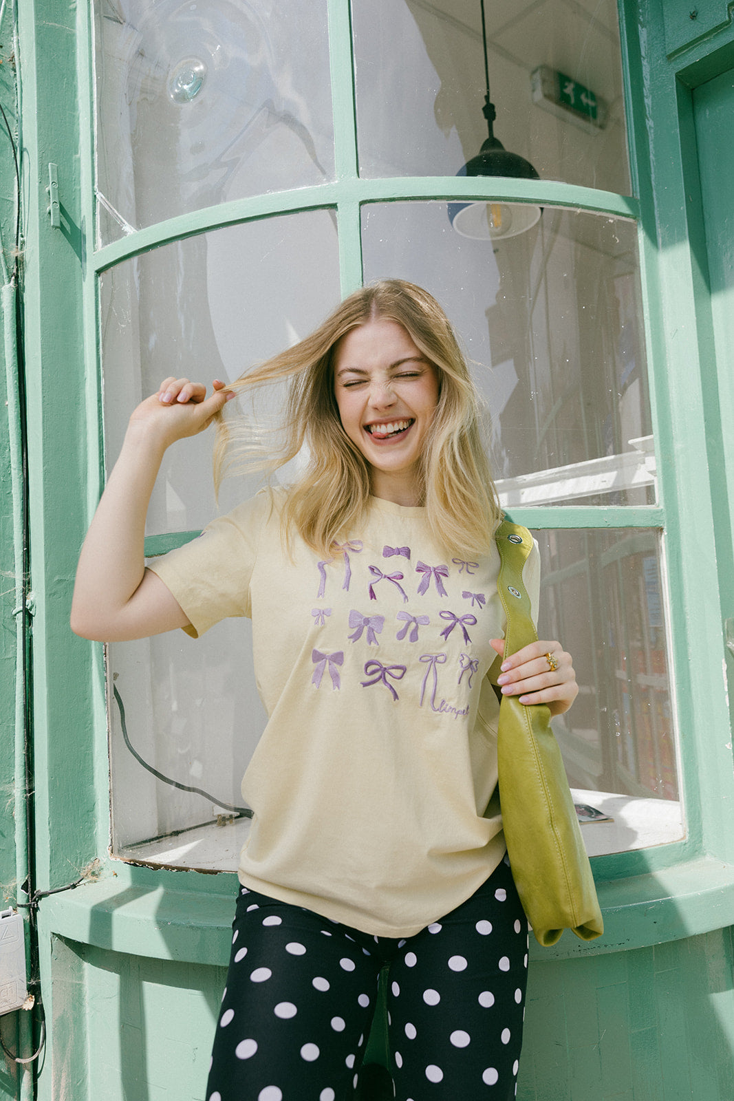 Bows Embroidered Organic T-Shirt
