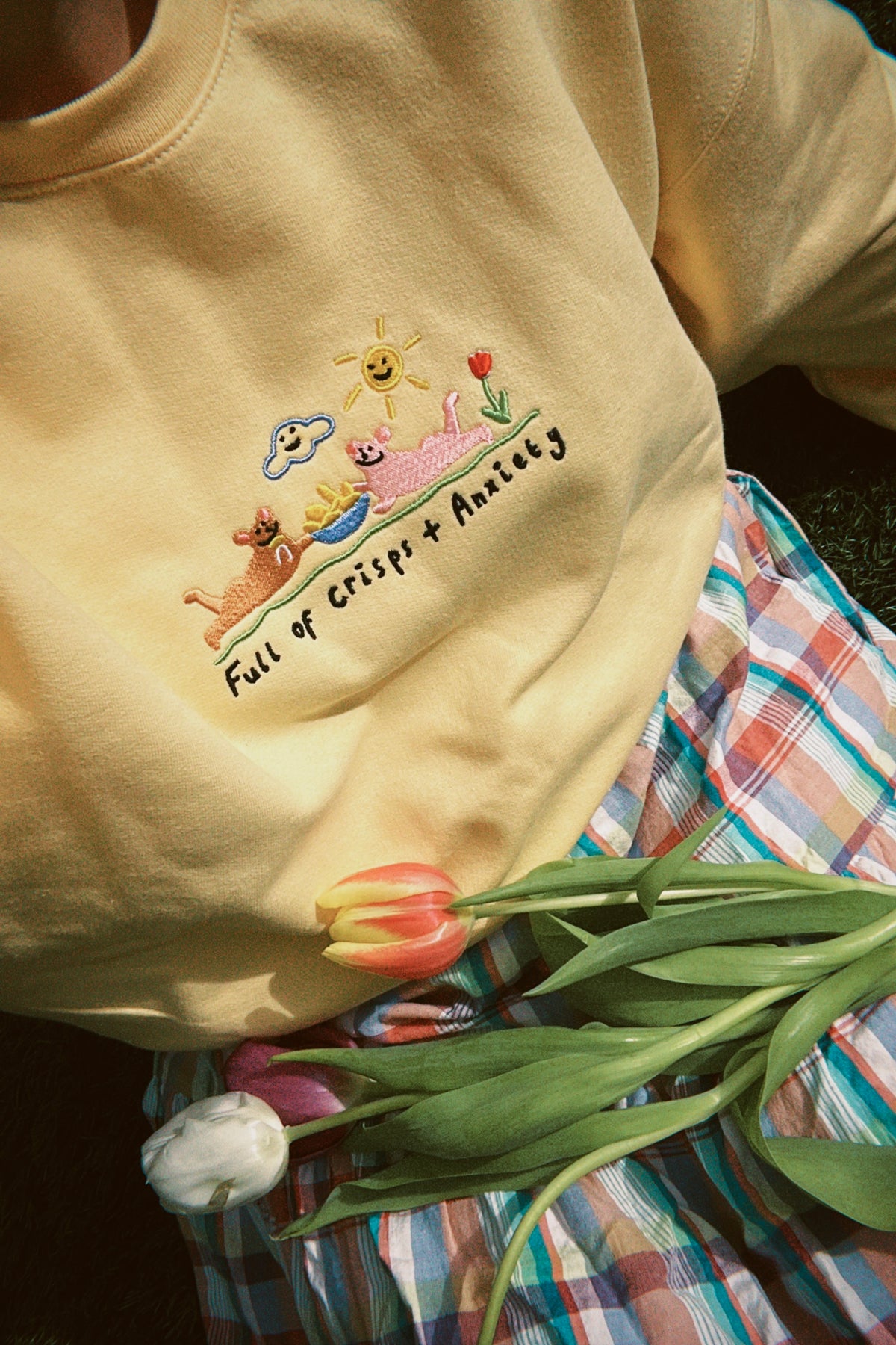 Crisps & Anxiety Oversized Sweatshirt