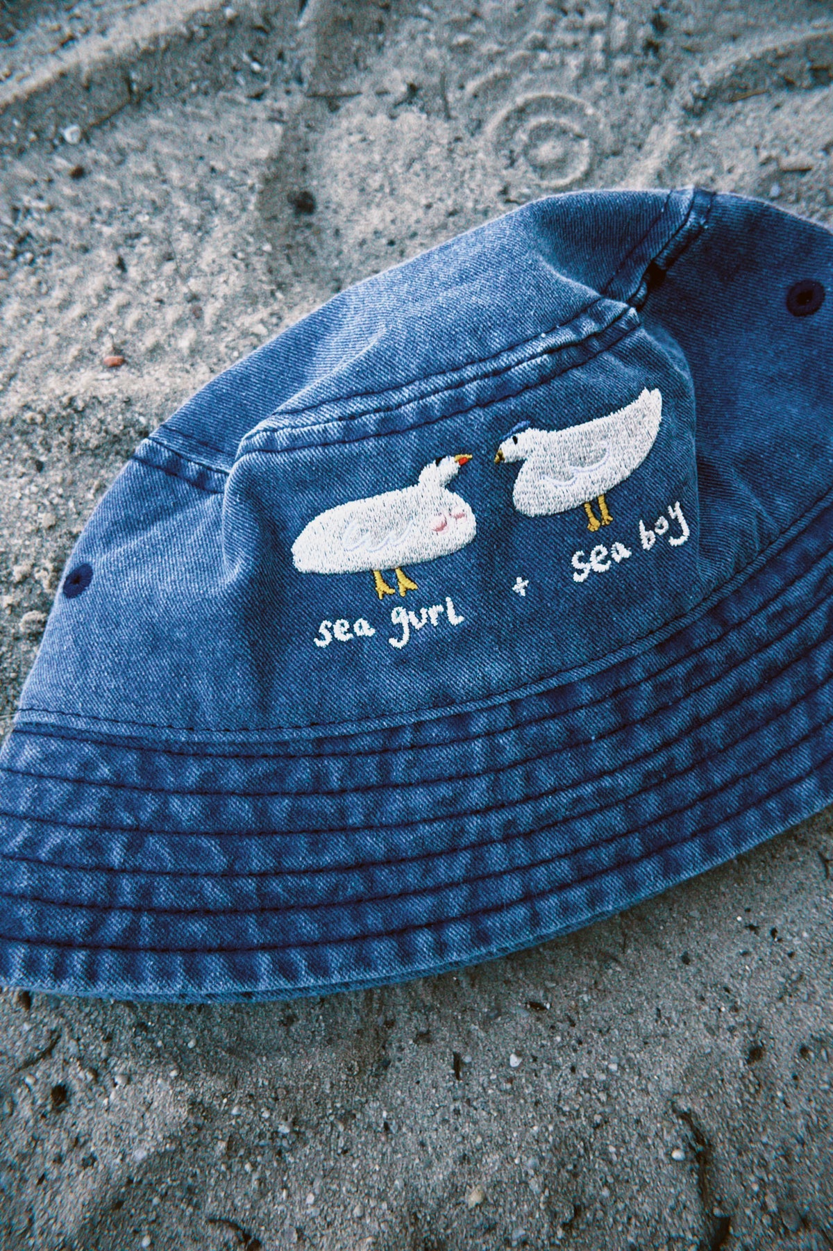 KIDS - Seagurl & Seaboy Embroidered Bucket Hat