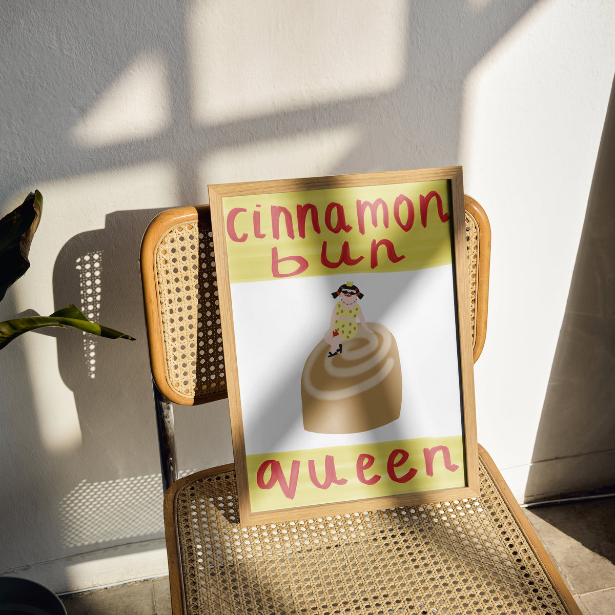 Cinnamon Bun Queen Wall Print