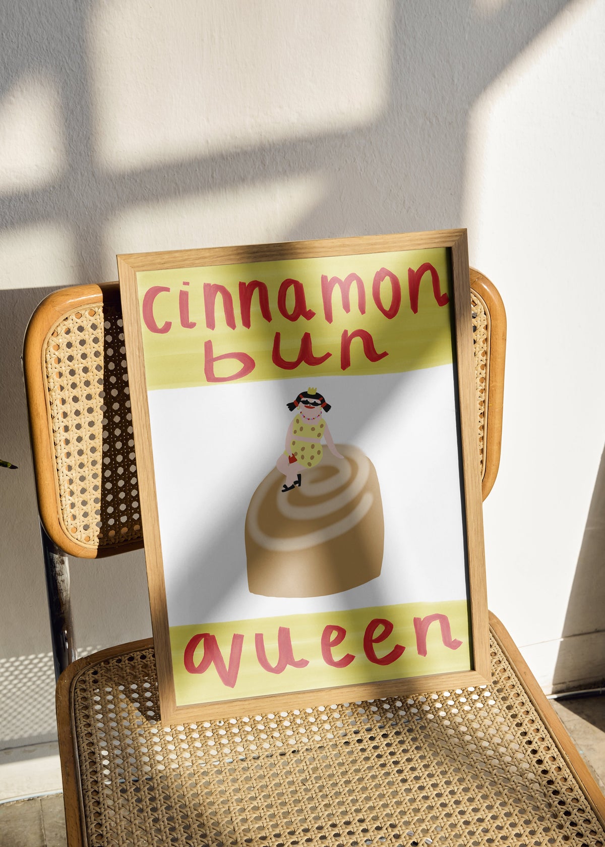 Cinnamon Bun Queen Wall Print