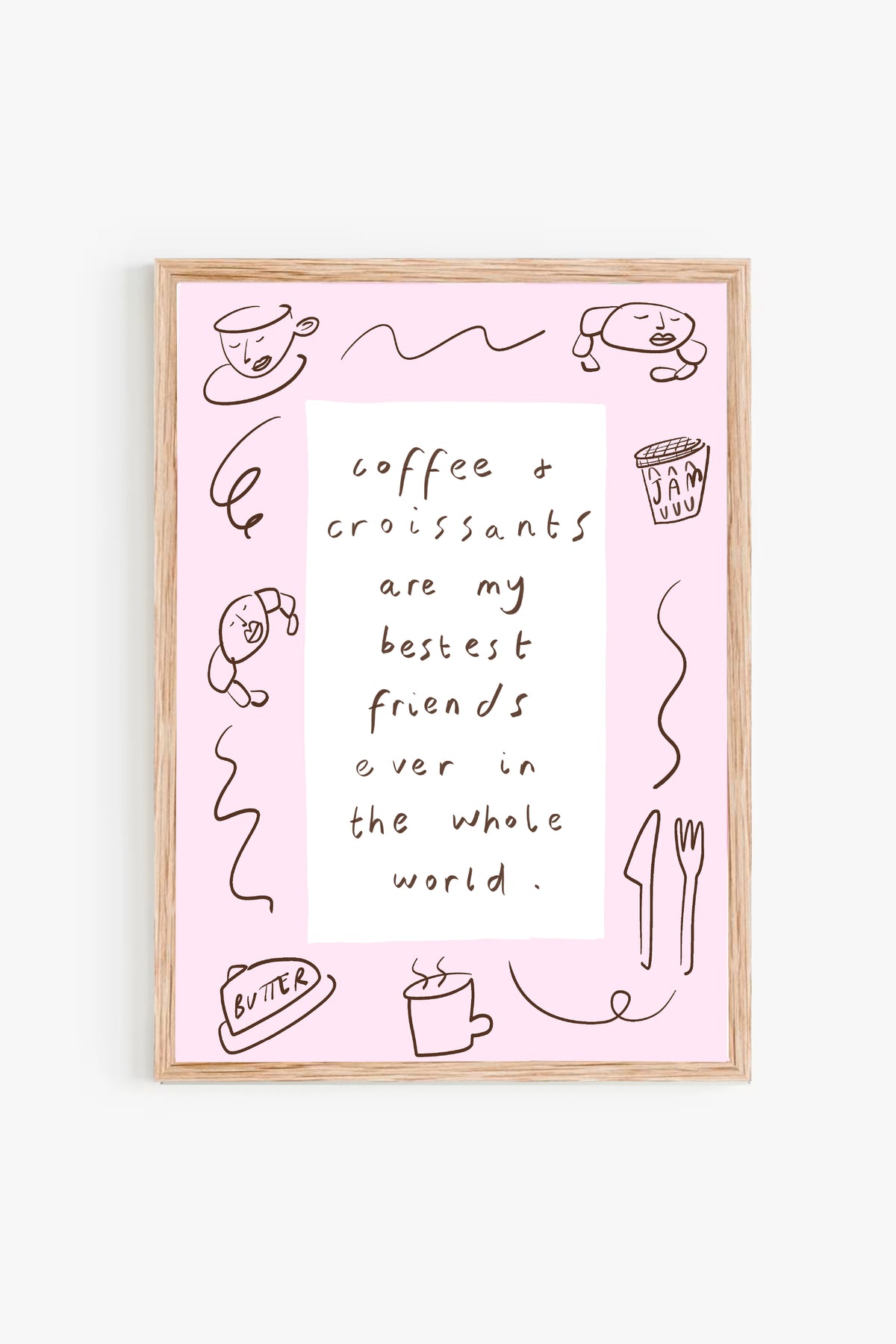 Coffee &amp; Croissants Print