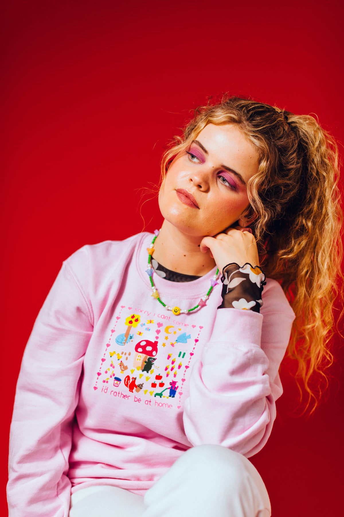Cosy Mole Embroidered Sweatshirt