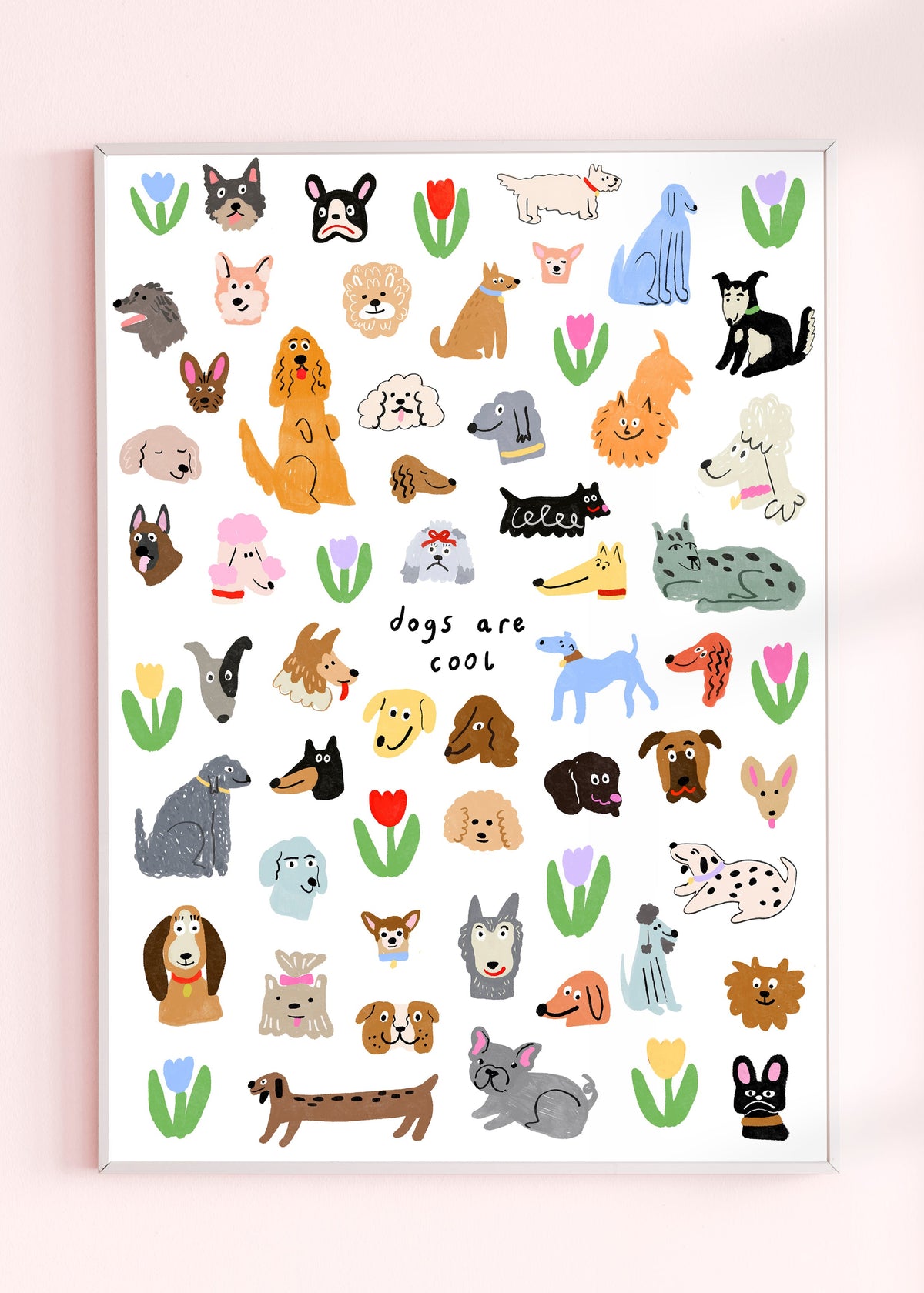 Dogs Are Cool Wall Print