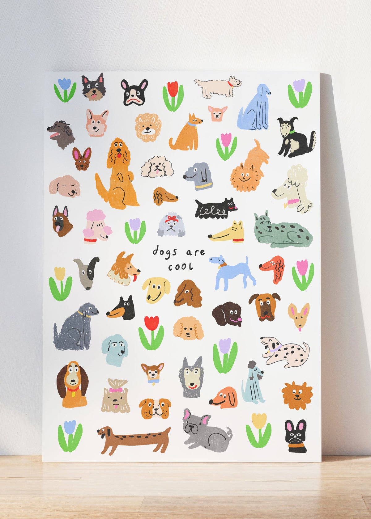 Dogs Are Cool Wall Print