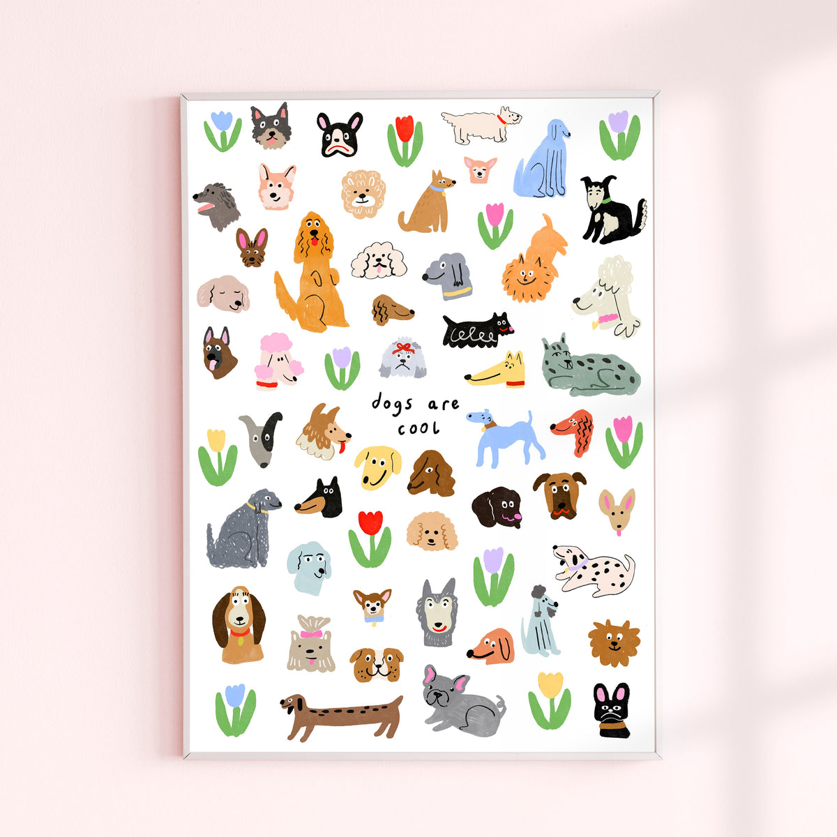 Dogs Are Cool Wall Print