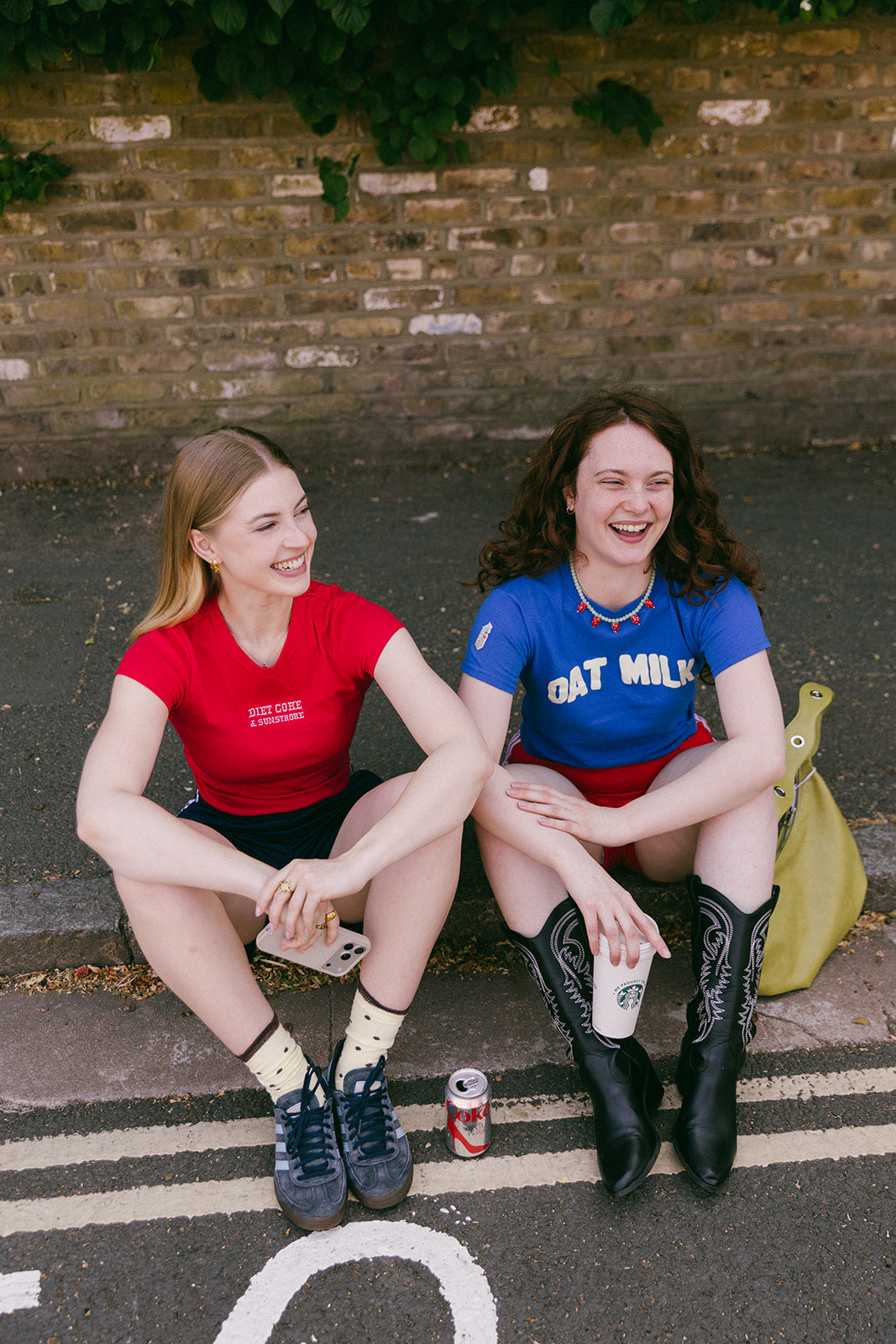 Diet Coke & Sunstroke Embroidered Baby Rib Tee