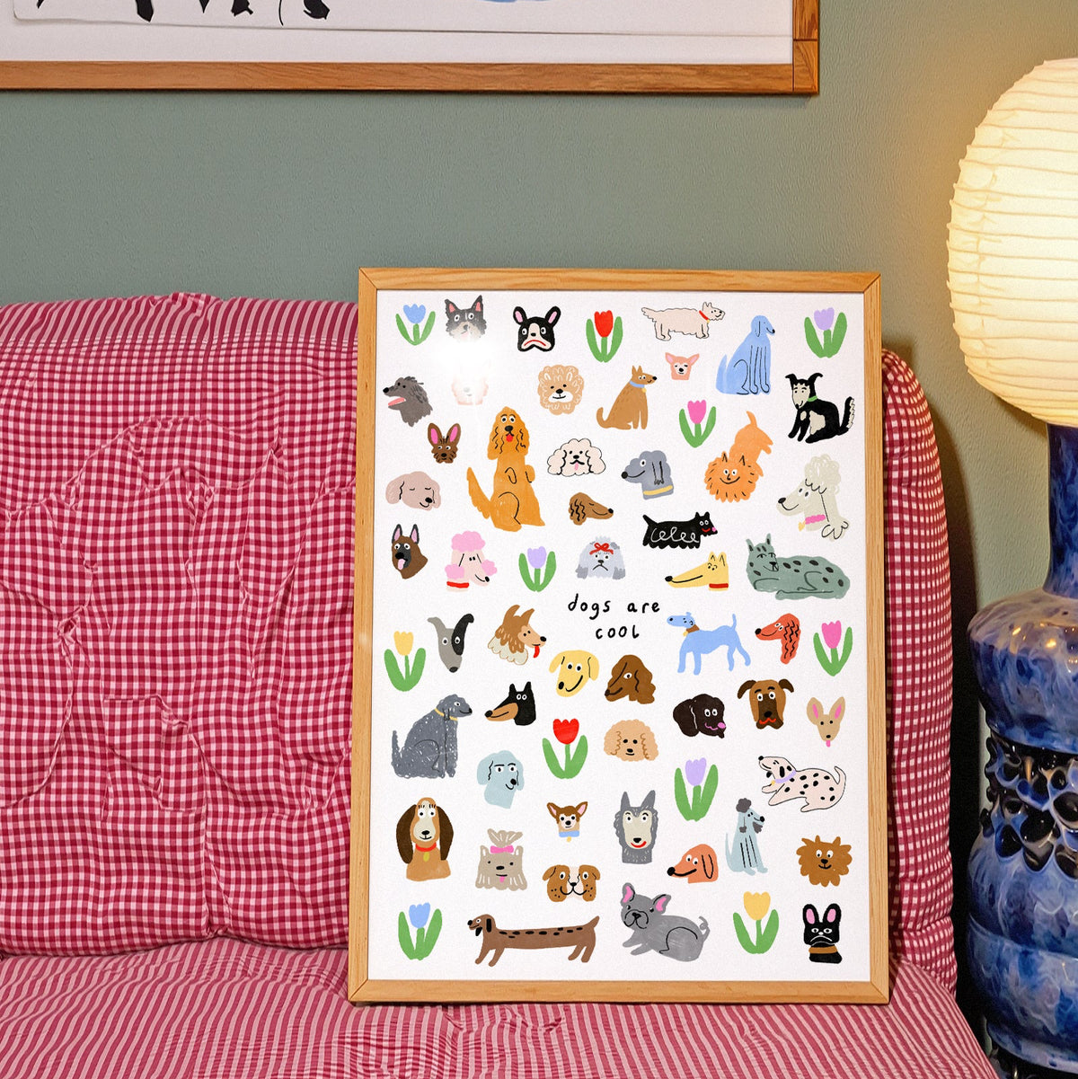 Dogs Are Cool Wall Print