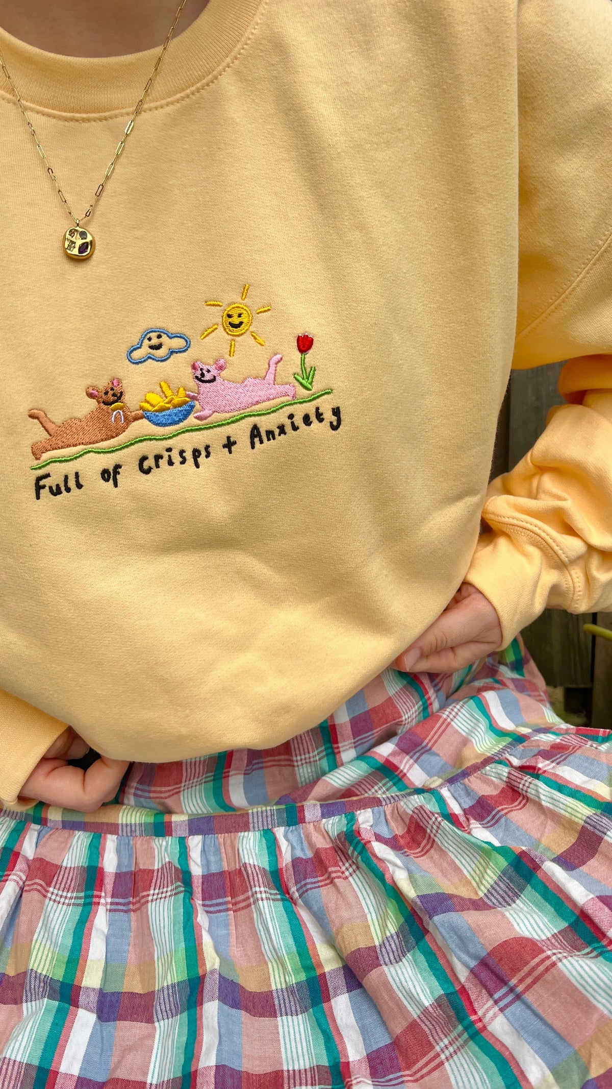 Crisps & Anxiety Oversized Sweatshirt