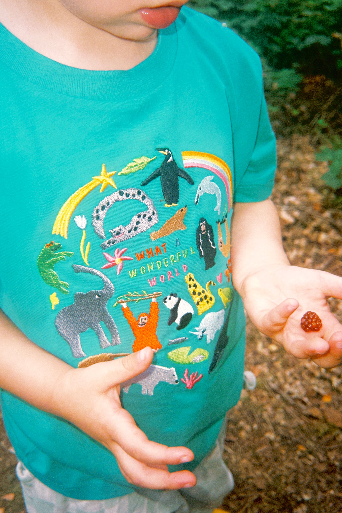 KIDS - Limpet X WWF Wonderful World Embroidered Animals T-Shirt