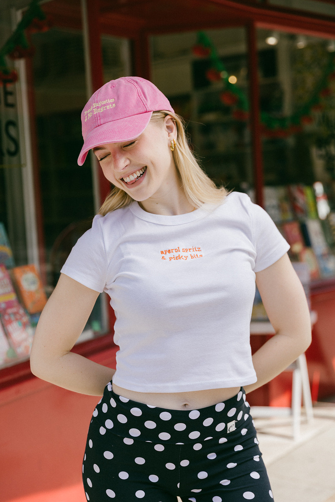 French Baguettes & No Regrets Embroidered Cap