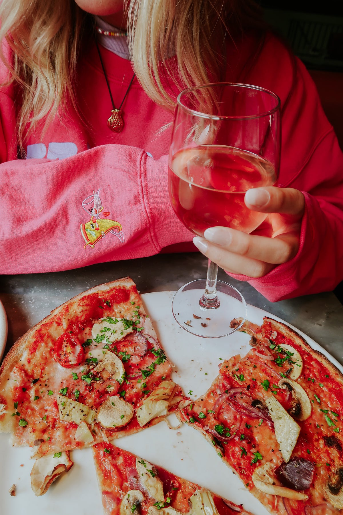The Pizza &amp; Wine Oversized Sweatshirt