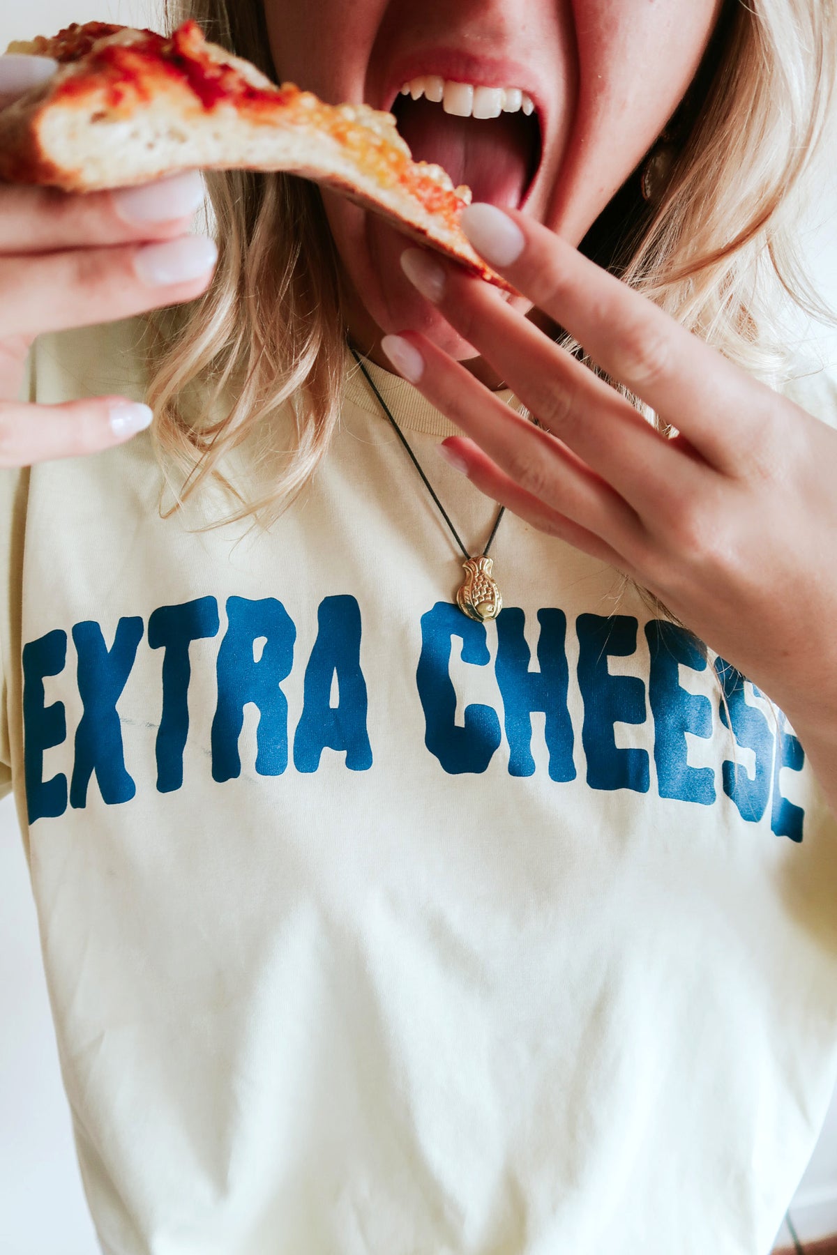 Extra Cheese Luxe Embroidered T-Shirt