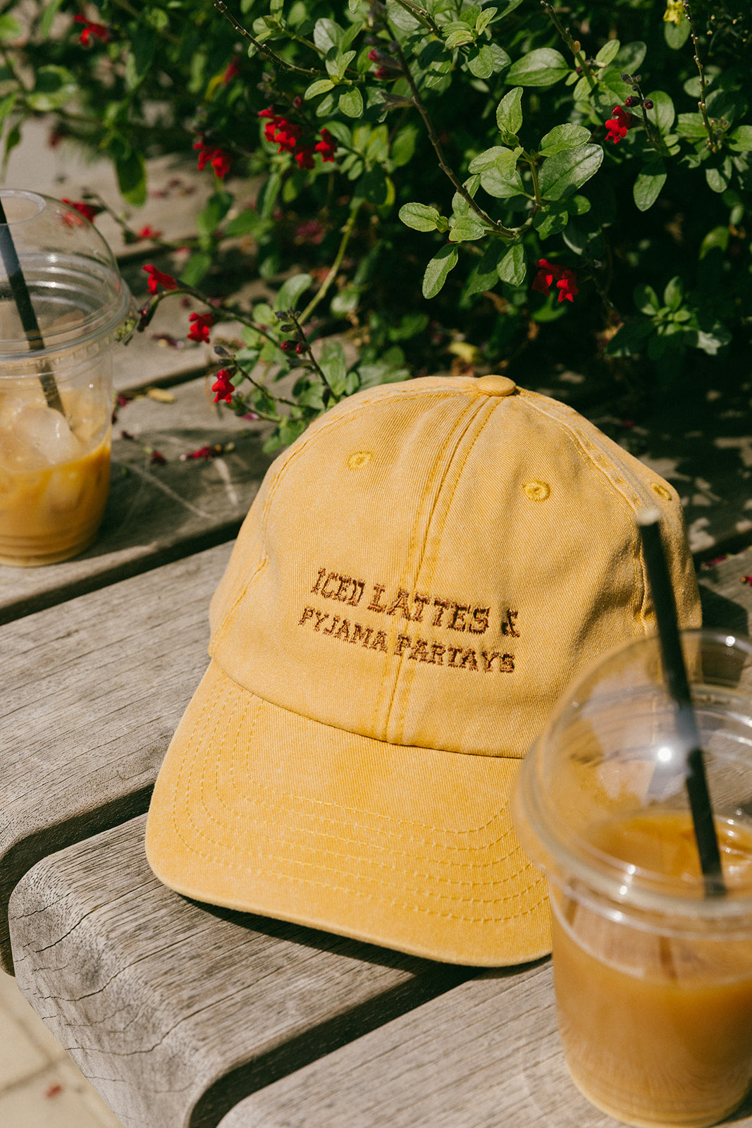Iced Lattes & Pyjama Partays Embroidered Cap