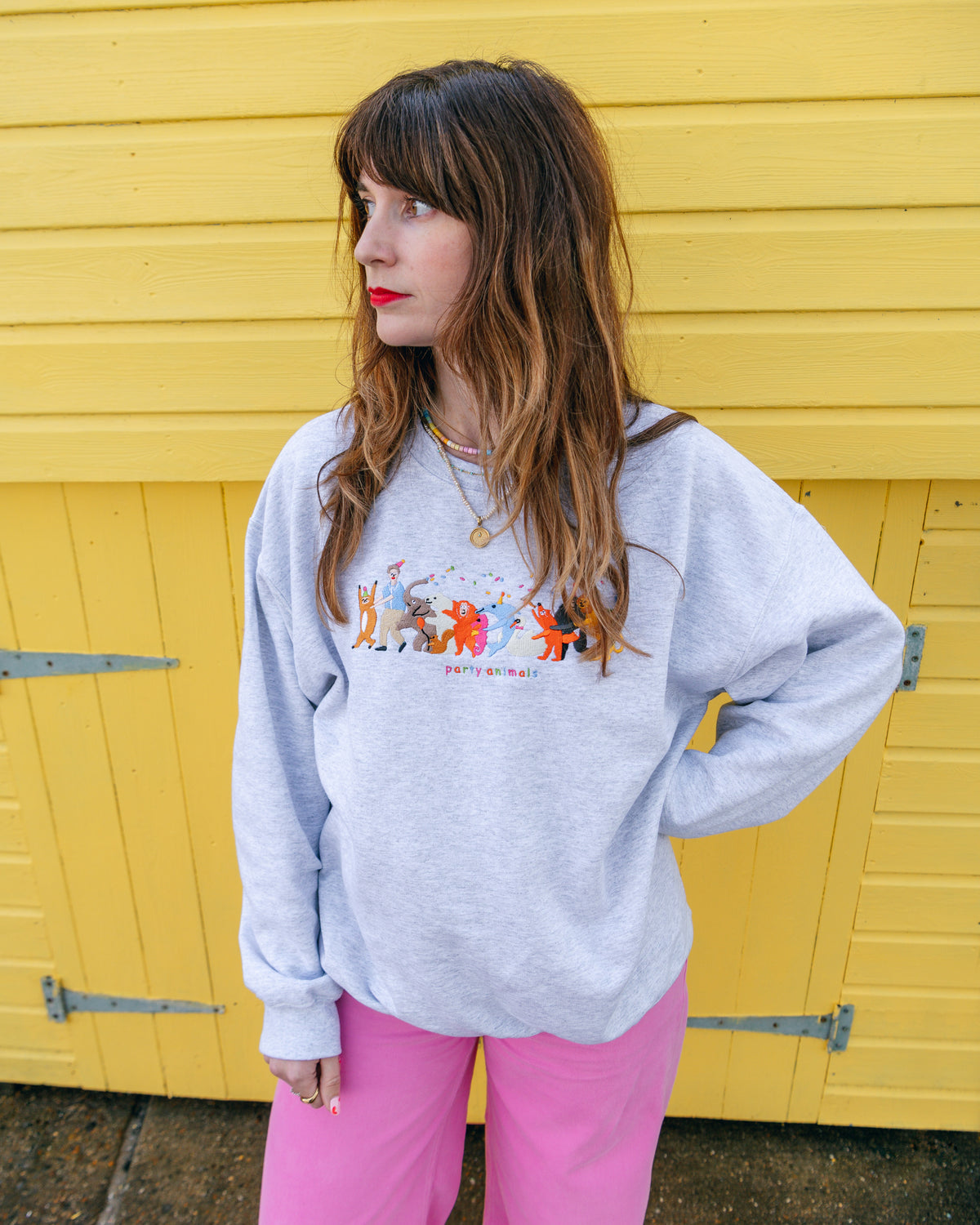 PRE-ORDER Party Animals David Attenborough Embroidered Sweatshirt