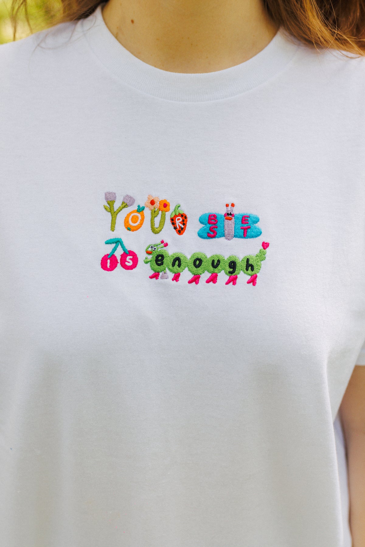 Your Best Is Enough Embroidered T-Shirt