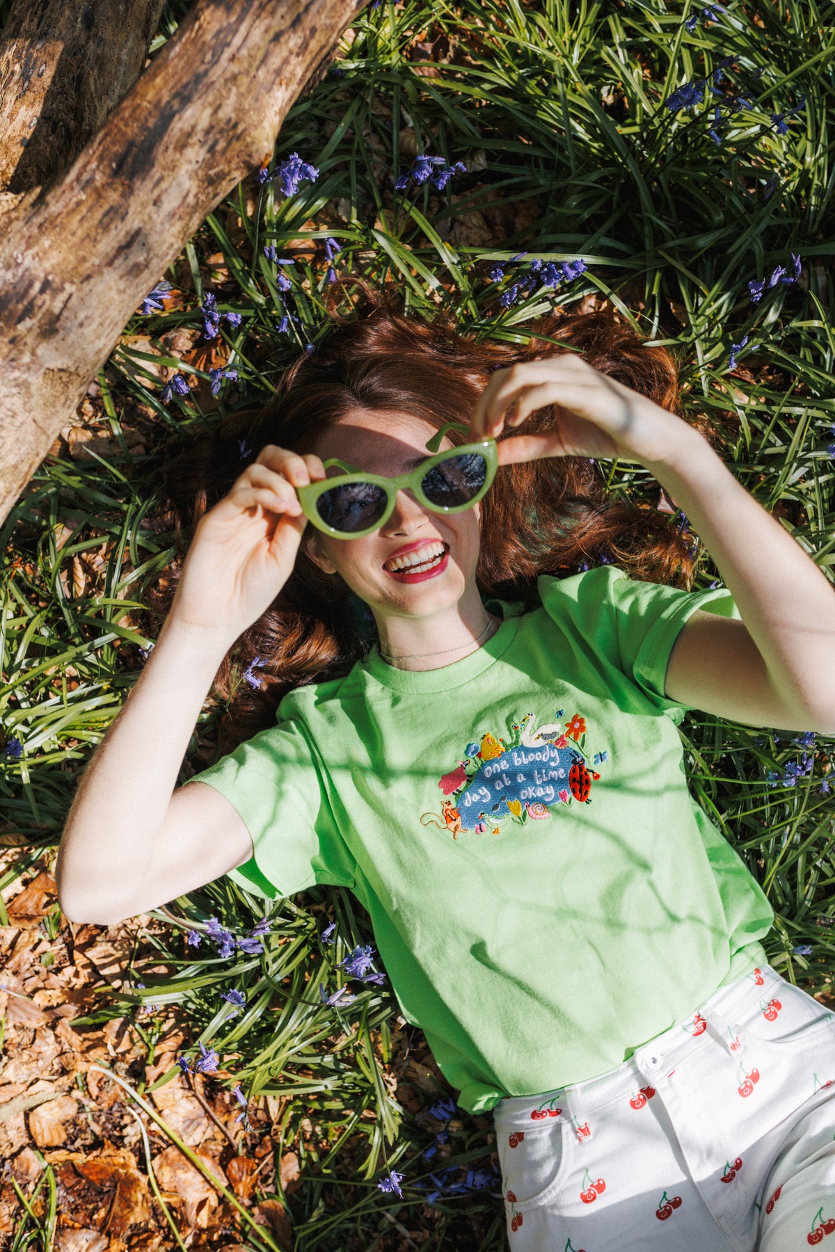 One Bloody Day At A Time Embroidered T-Shirt