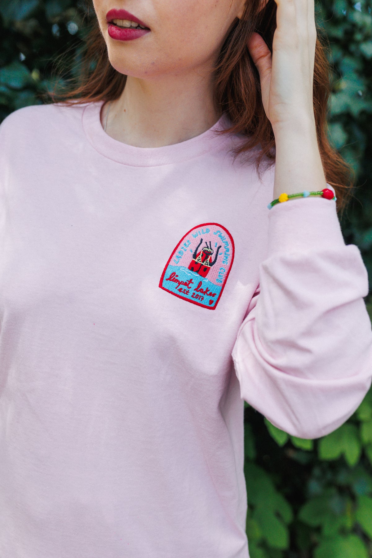 Ladybird Swim Club Embroidered Long Sleeve Top