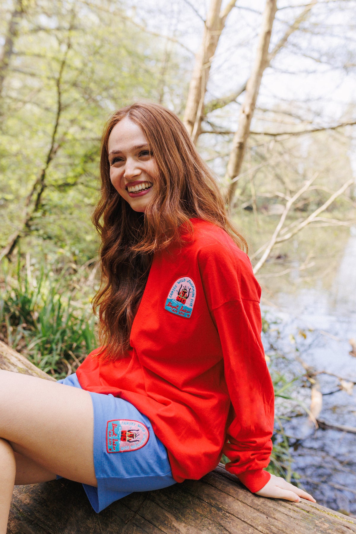 Ladybird Swim Club Embroidered Long Sleeve Top