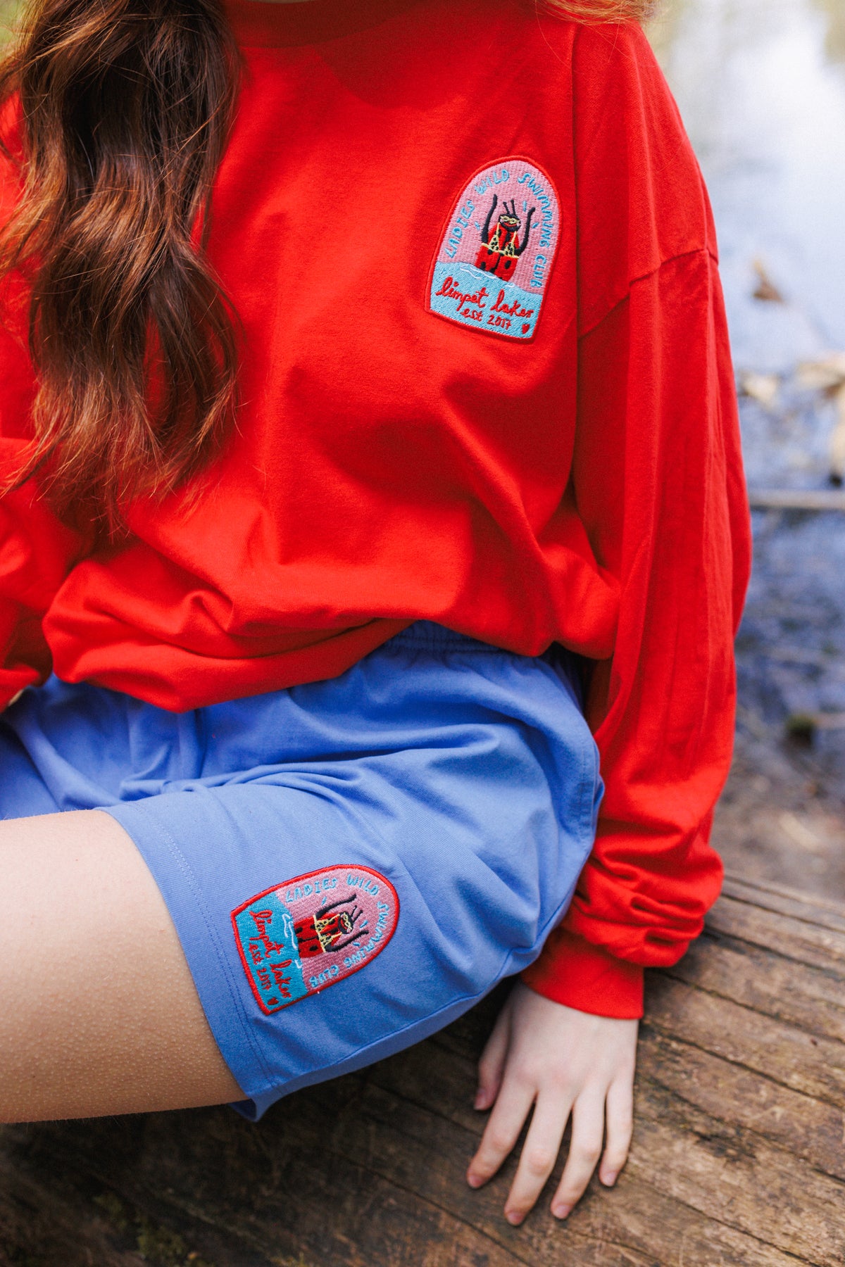 Ladybird Swim Club Embroidered Shorts
