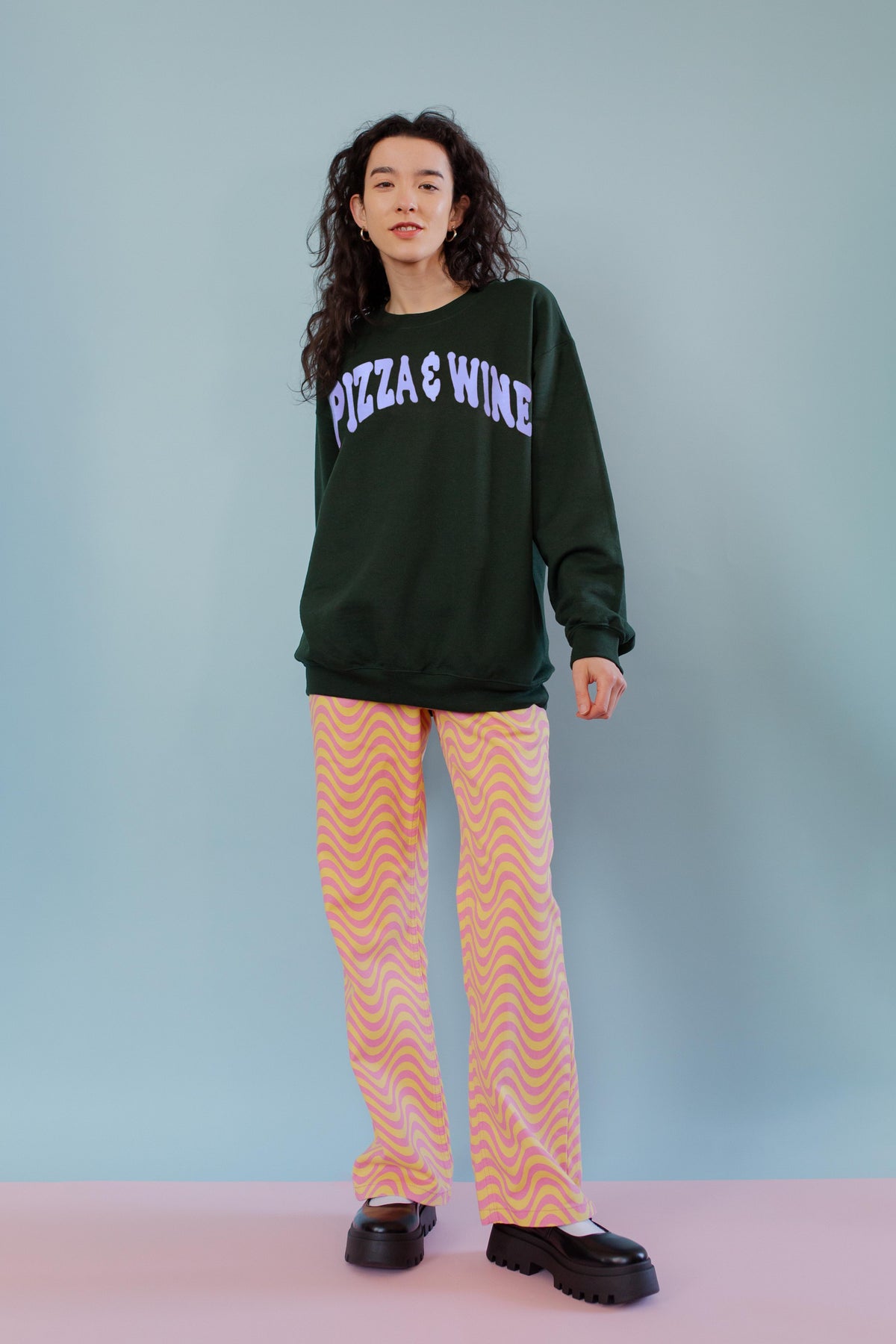 The Pizza &amp; Wine Oversized Sweatshirt