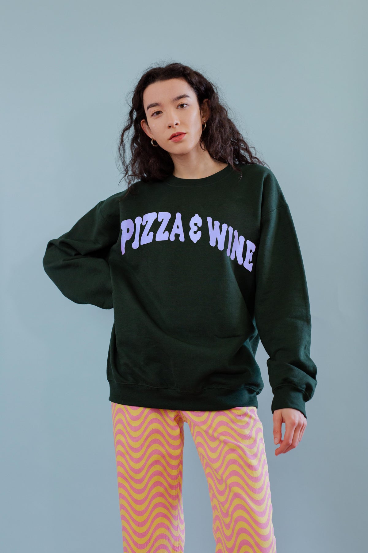 The Pizza &amp; Wine Oversized Sweatshirt