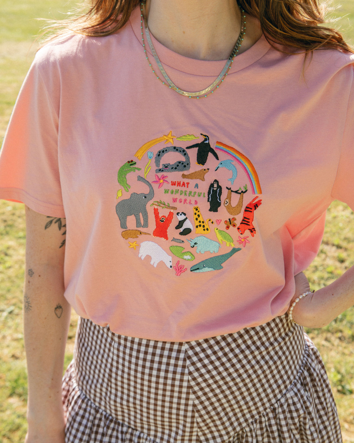 Limpet X WWF Wonderful World Embroidered Animals T-Shirt