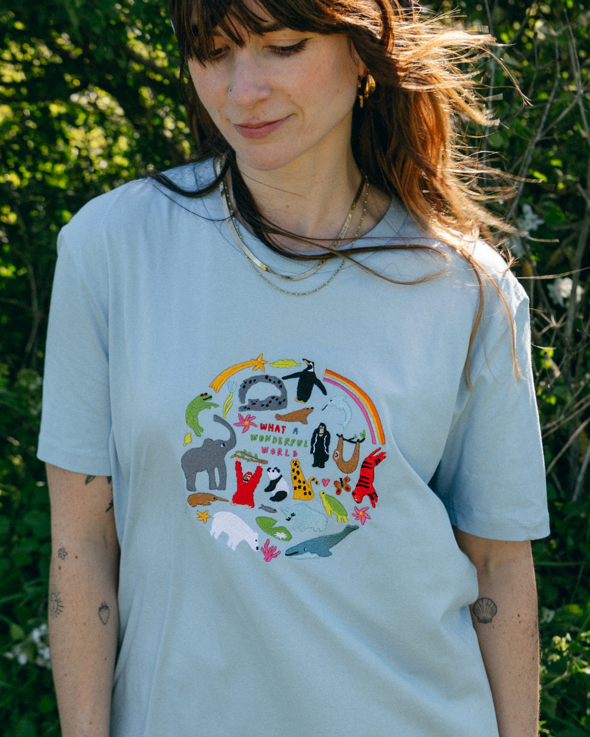 Limpet X WWF Wonderful World Embroidered Animals T-Shirt