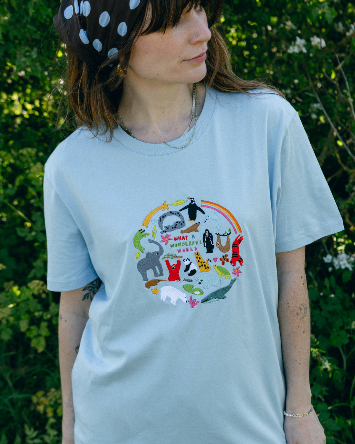 Limpet X WWF Wonderful World Embroidered Animals T-Shirt