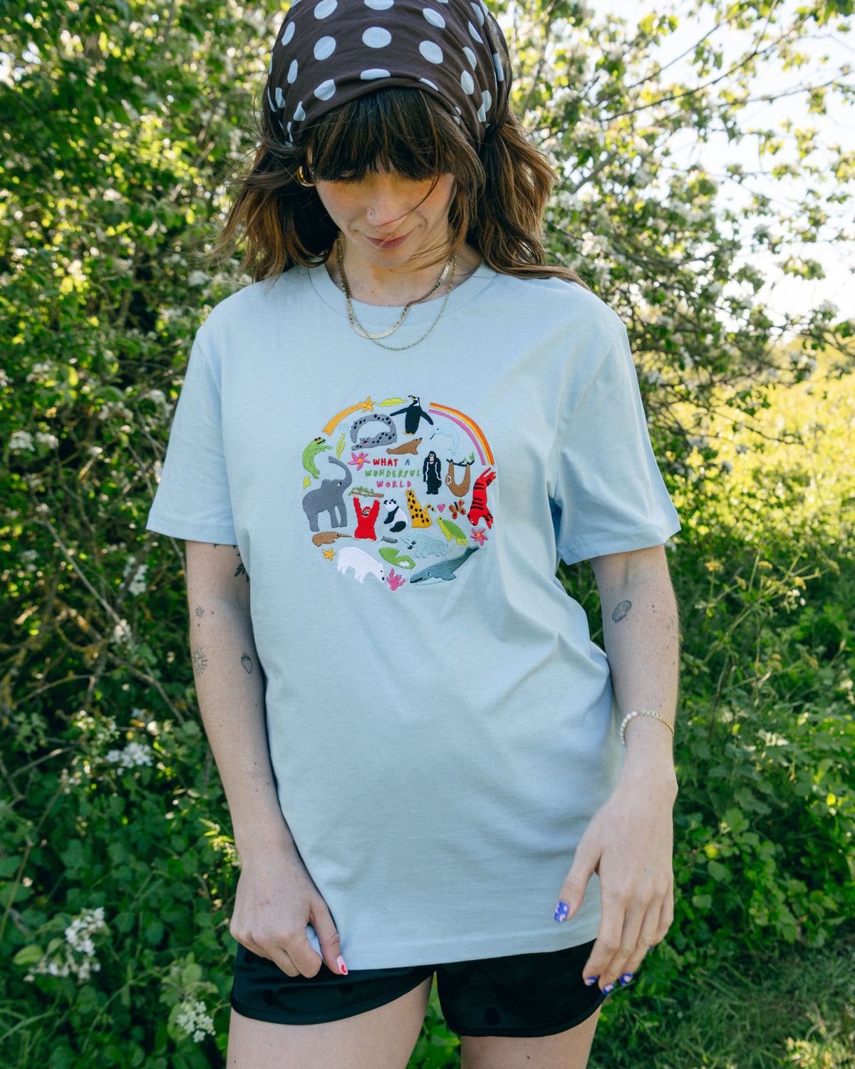 Limpet X WWF Wonderful World Embroidered Animals T-Shirt