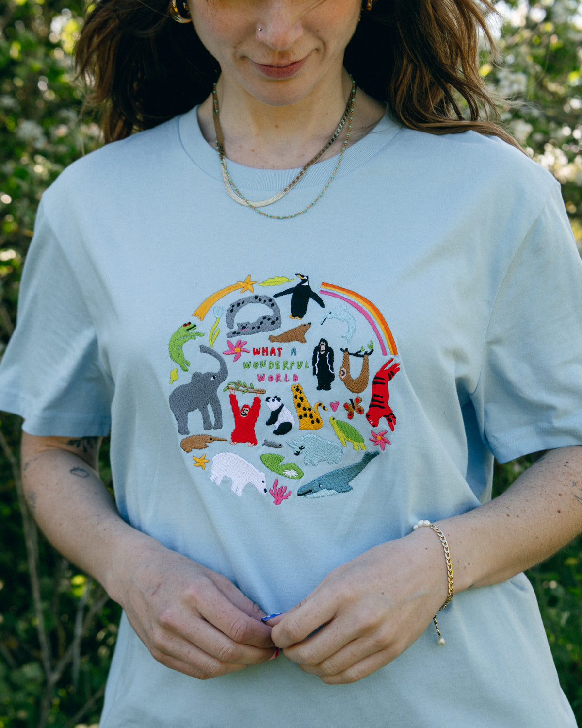 Limpet X WWF Wonderful World Embroidered Animals T-Shirt
