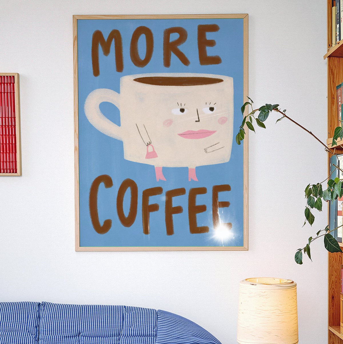 More Coffee Wall Print