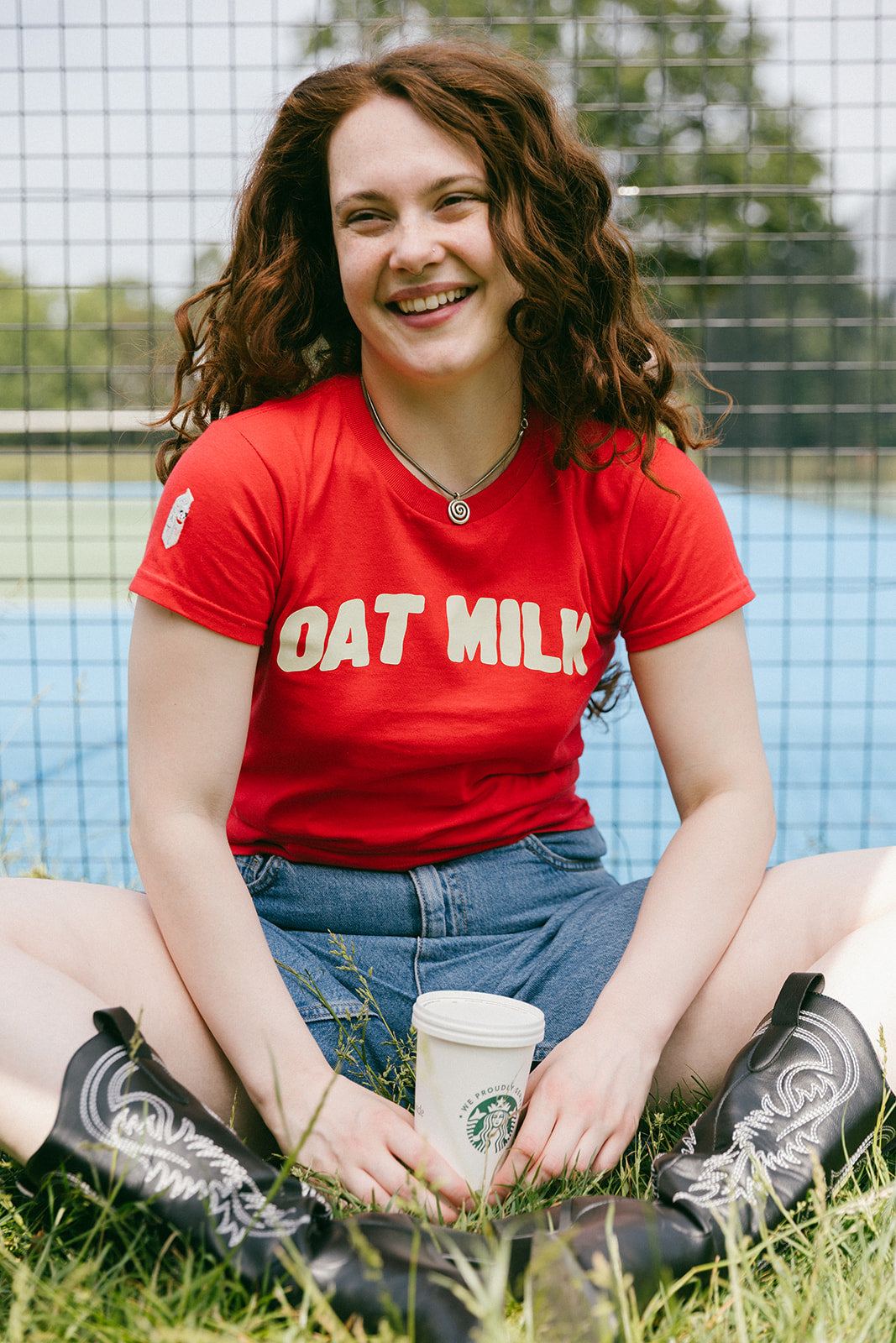 The Oat Milk 90's Baby Tee