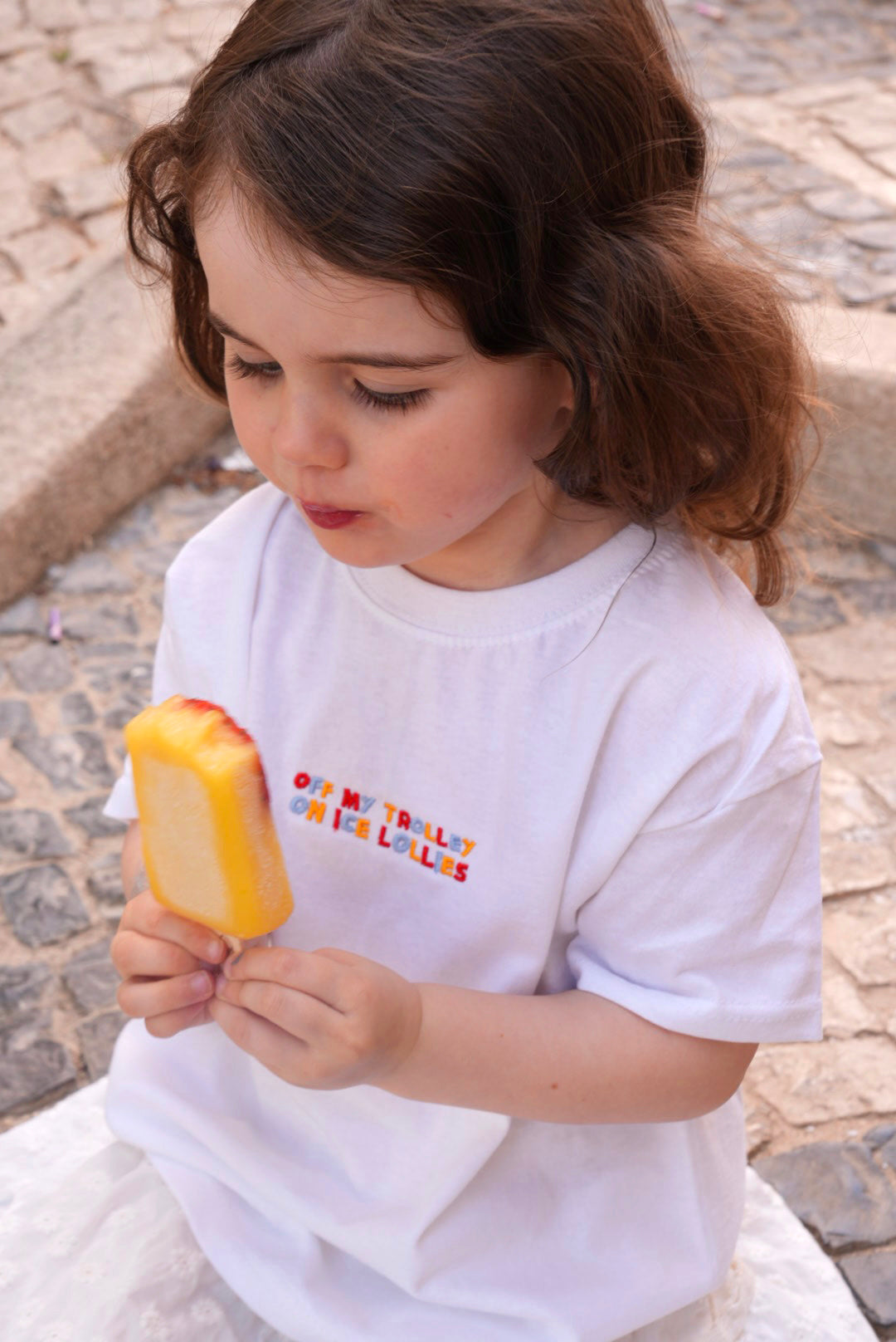 KIDS - Ice Lollies Embroidered T-Shirt