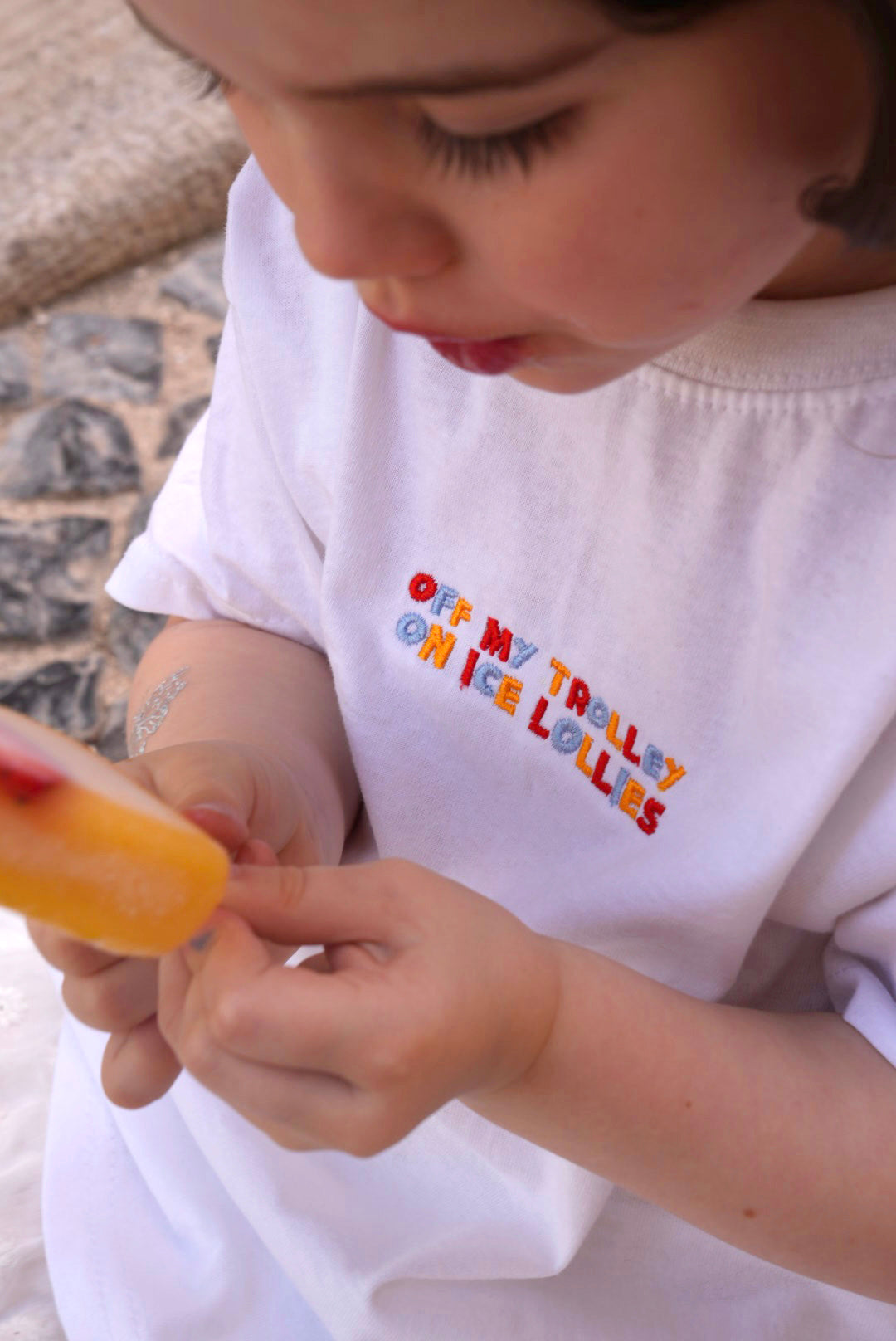 KIDS - Ice Lollies Embroidered T-Shirt